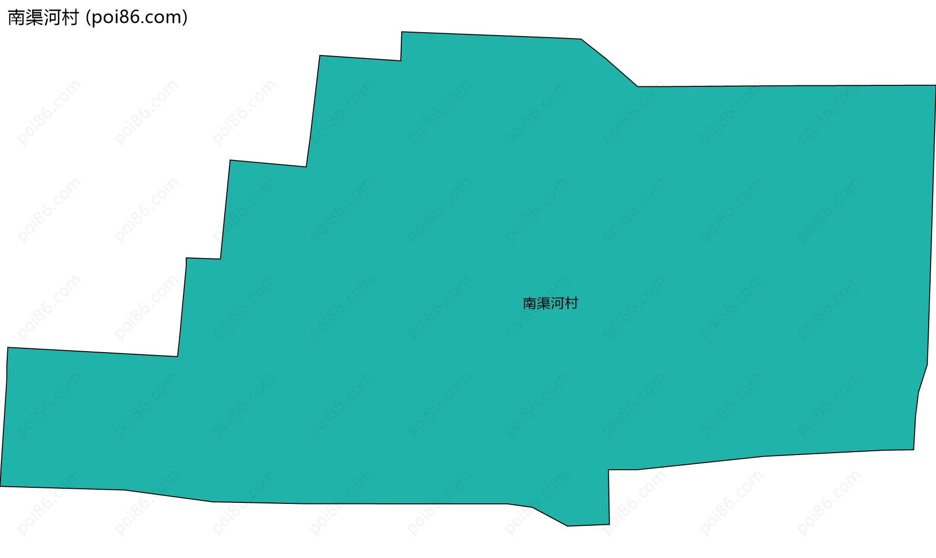 南渠河村边界地图