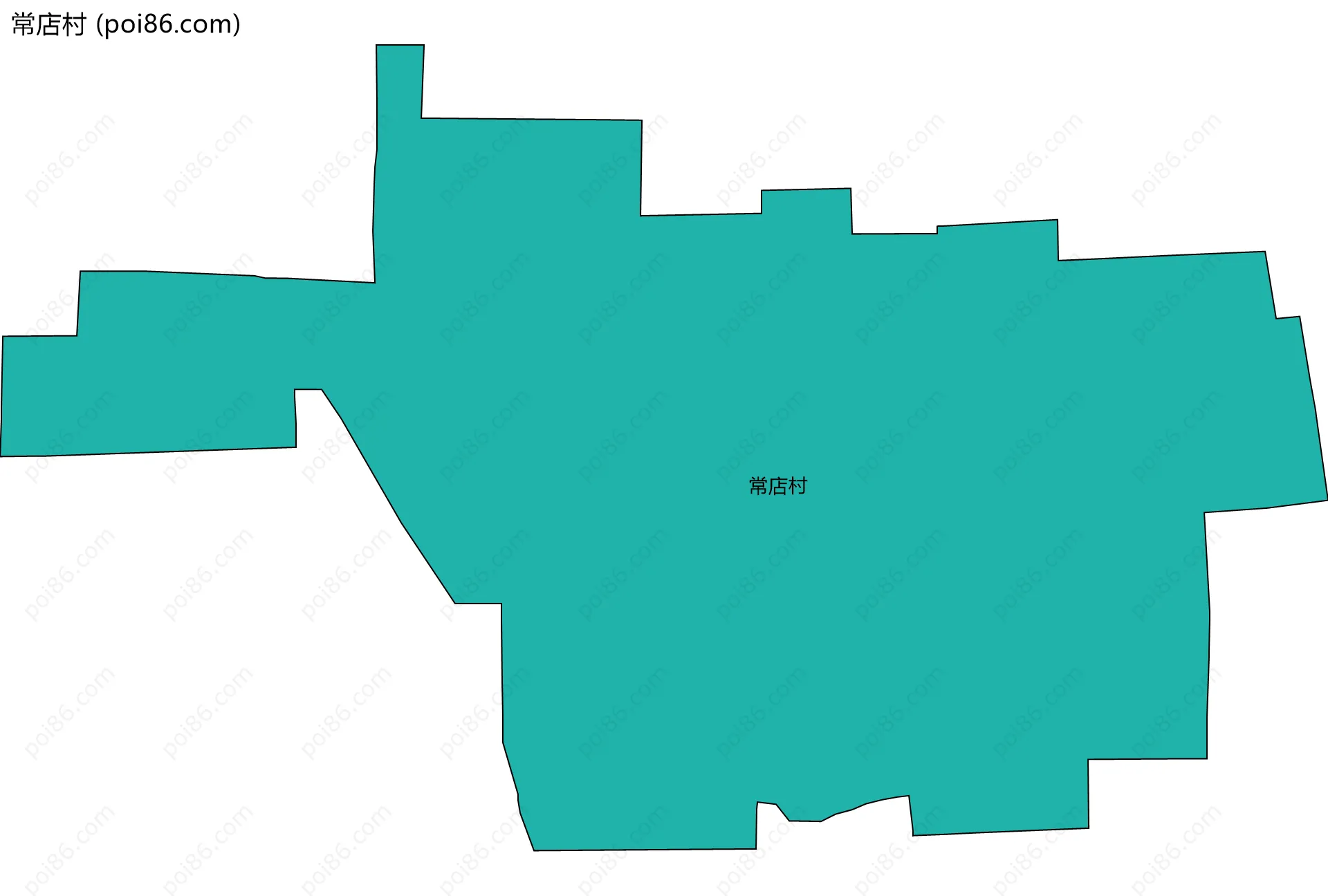 常店村边界地图