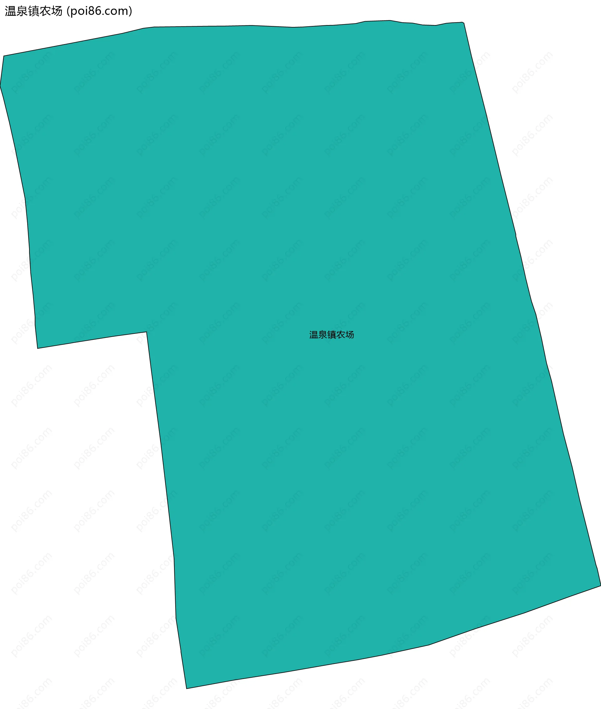 温泉镇农场边界地图