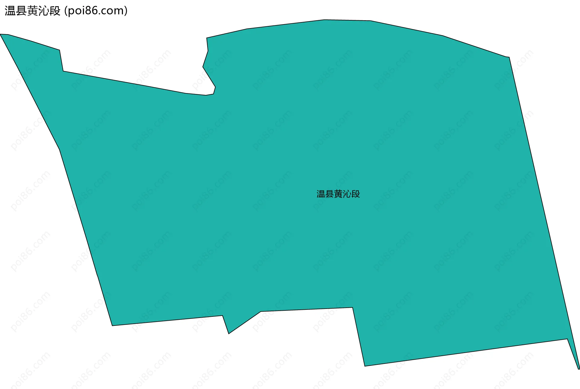 温县黄沁段边界地图