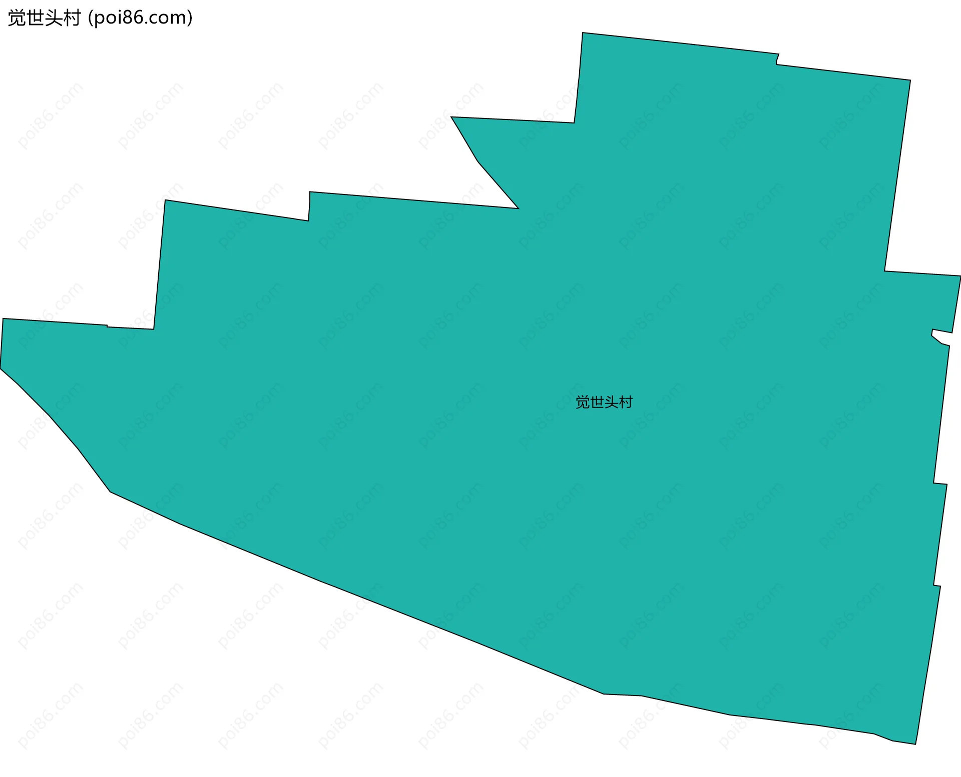 觉世头村边界地图