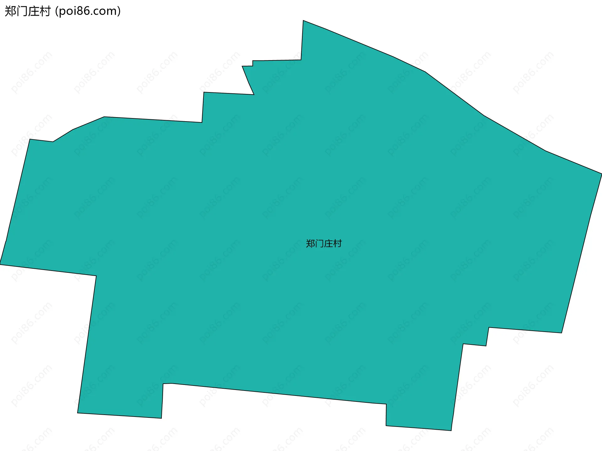 郑门庄村边界地图