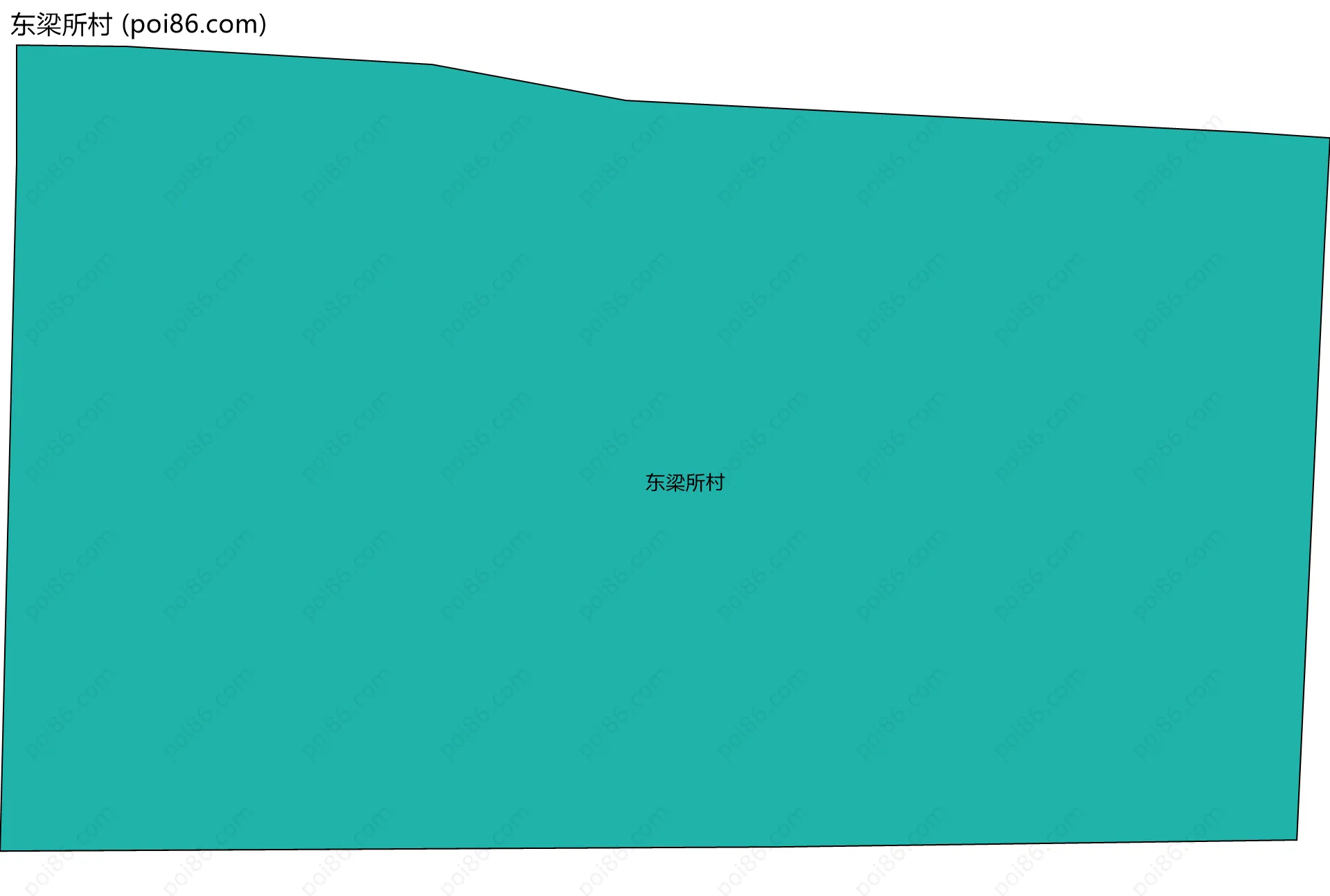 东梁所村边界地图