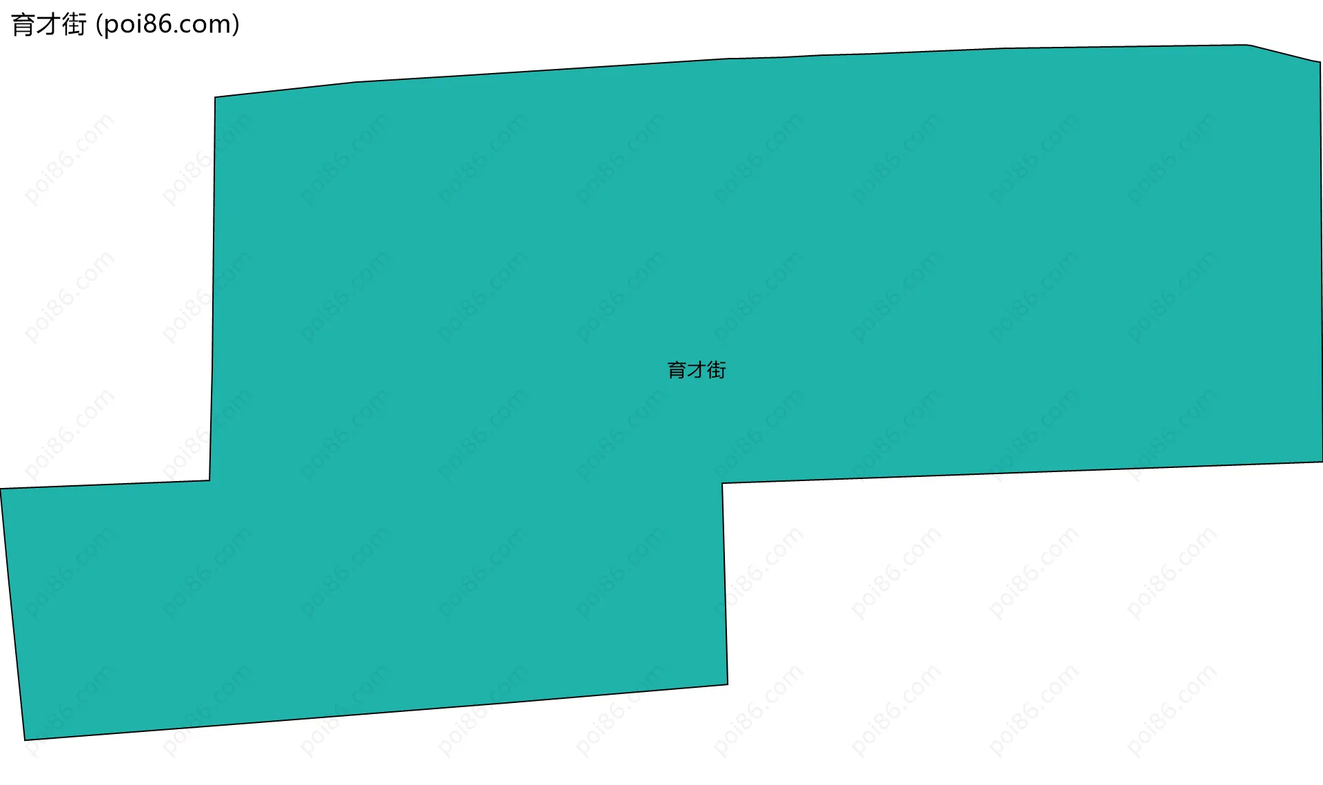 育才街边界地图