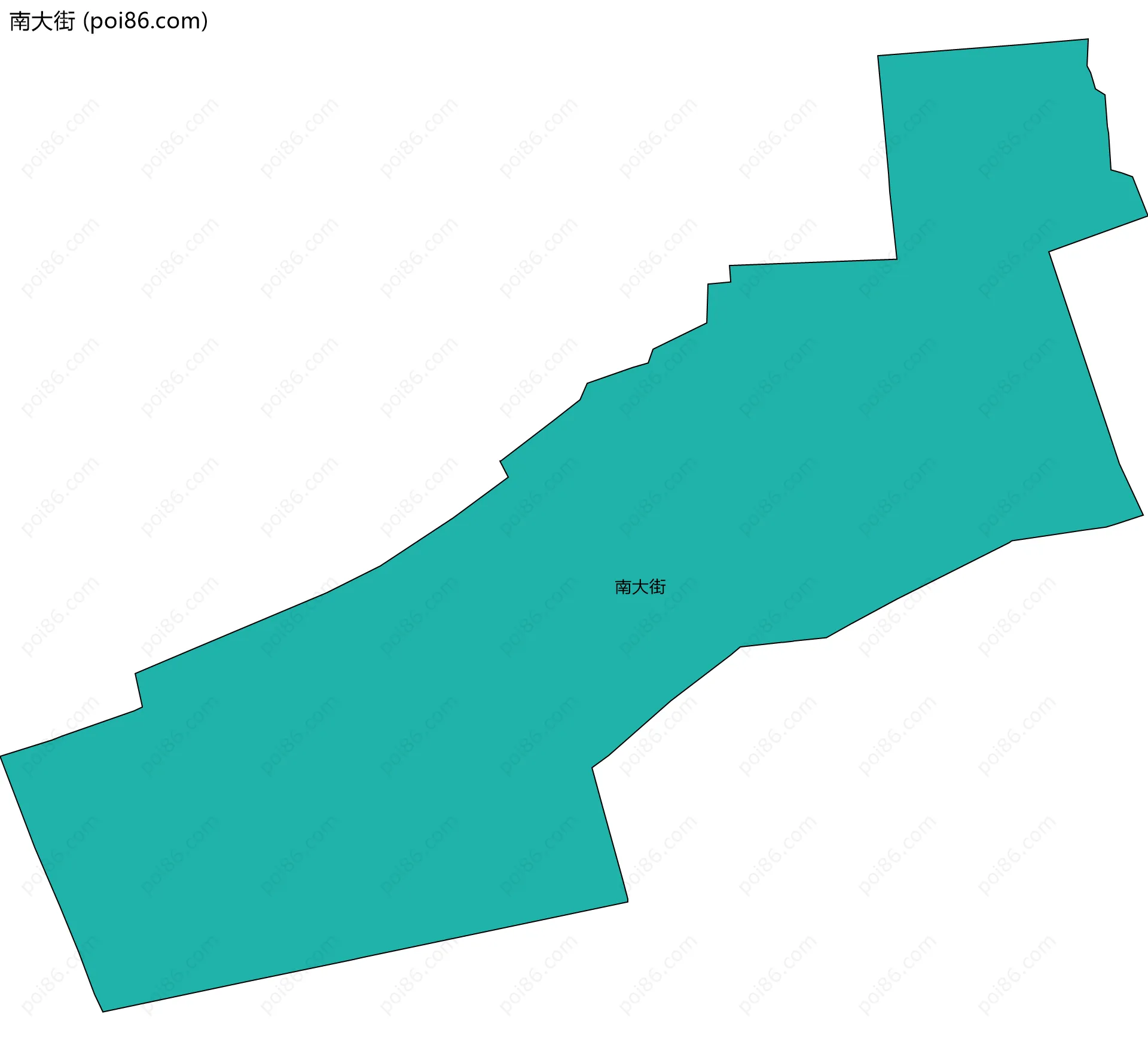 南大街边界地图
