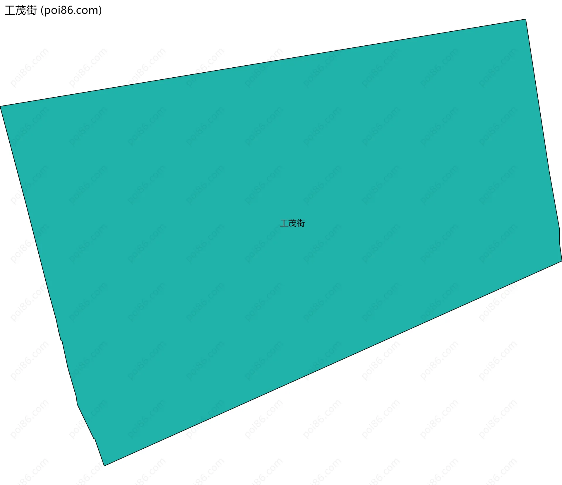 工茂街边界地图