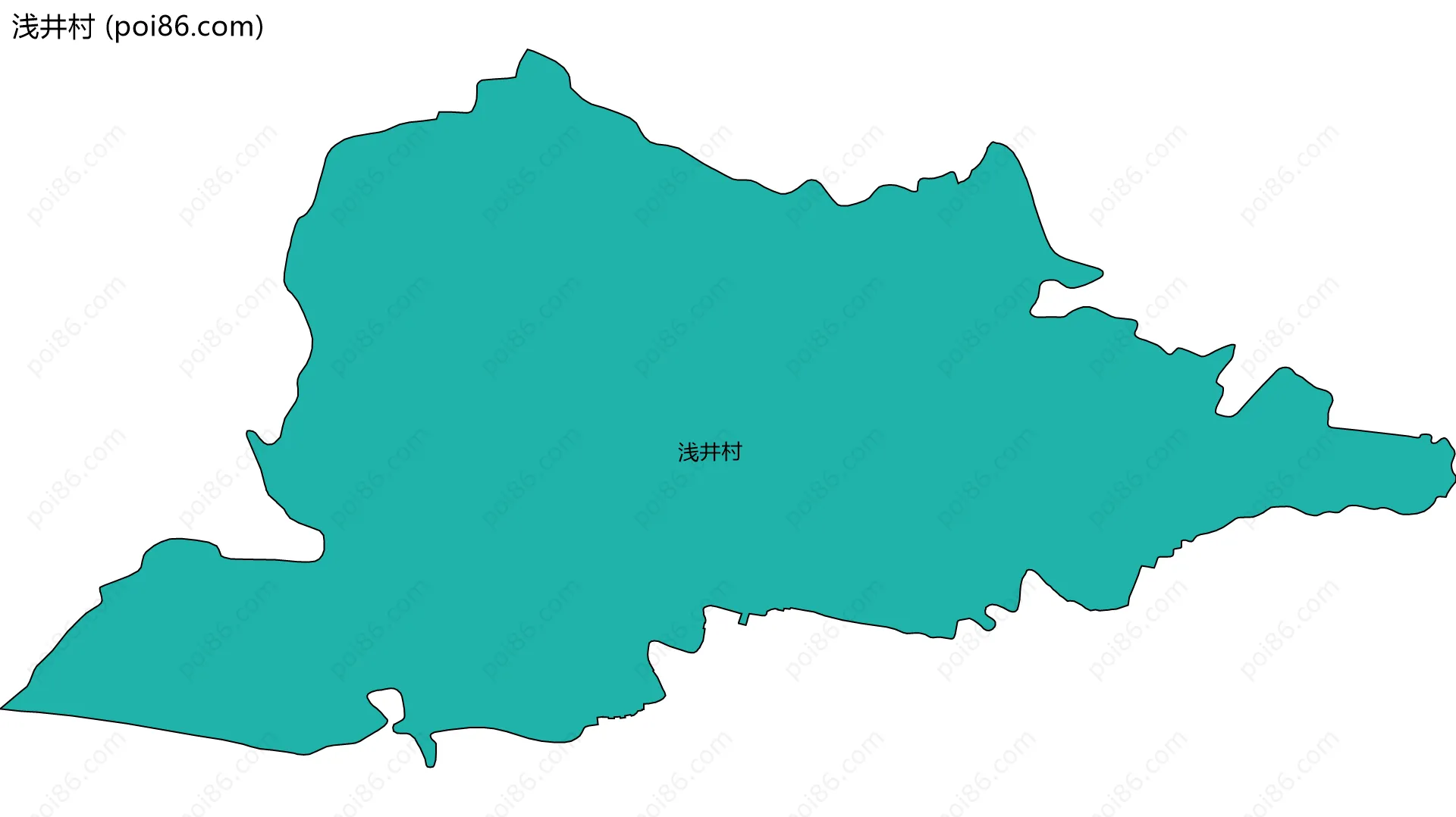浅井村边界地图