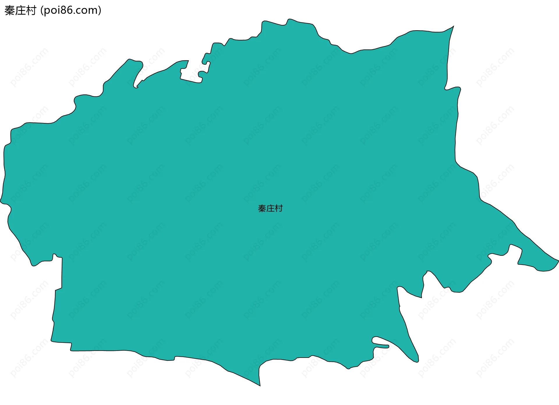 秦庄村边界地图