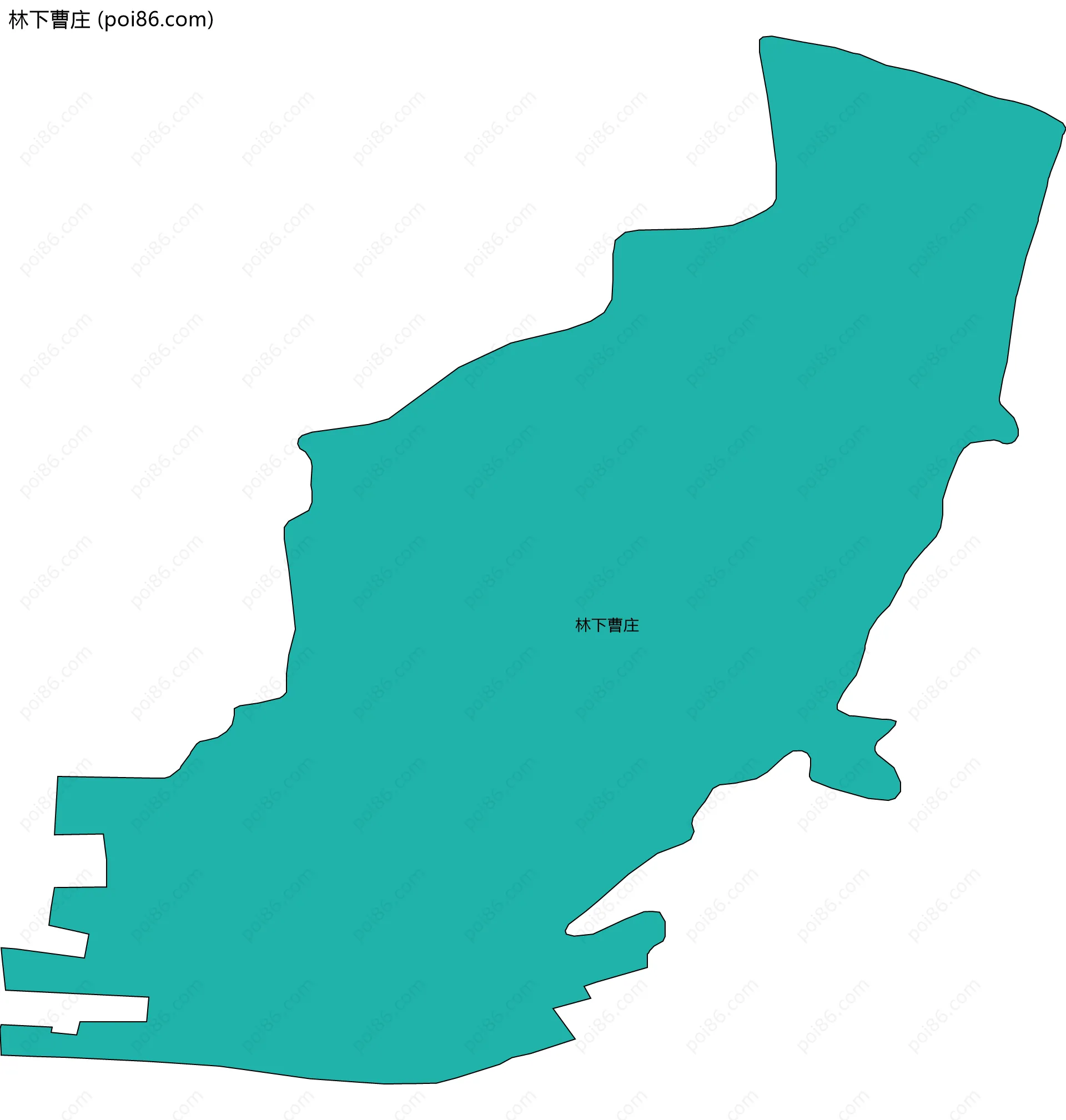 林下曹庄边界地图