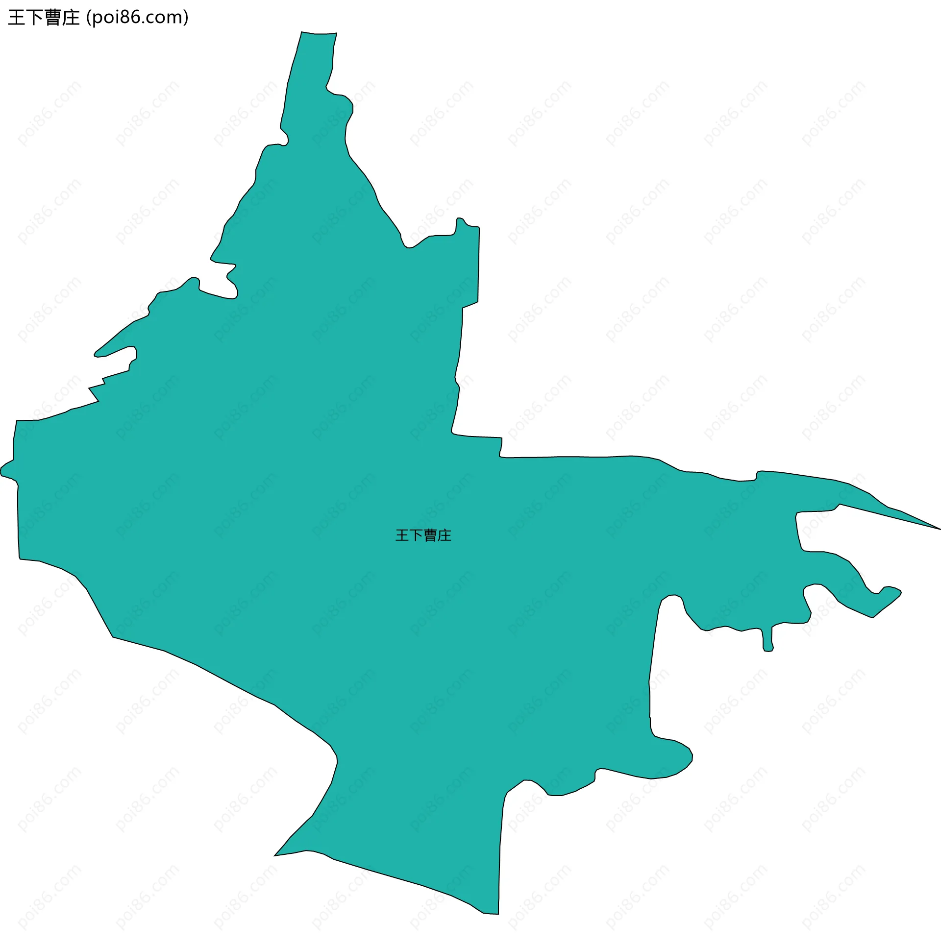 王下曹庄边界地图