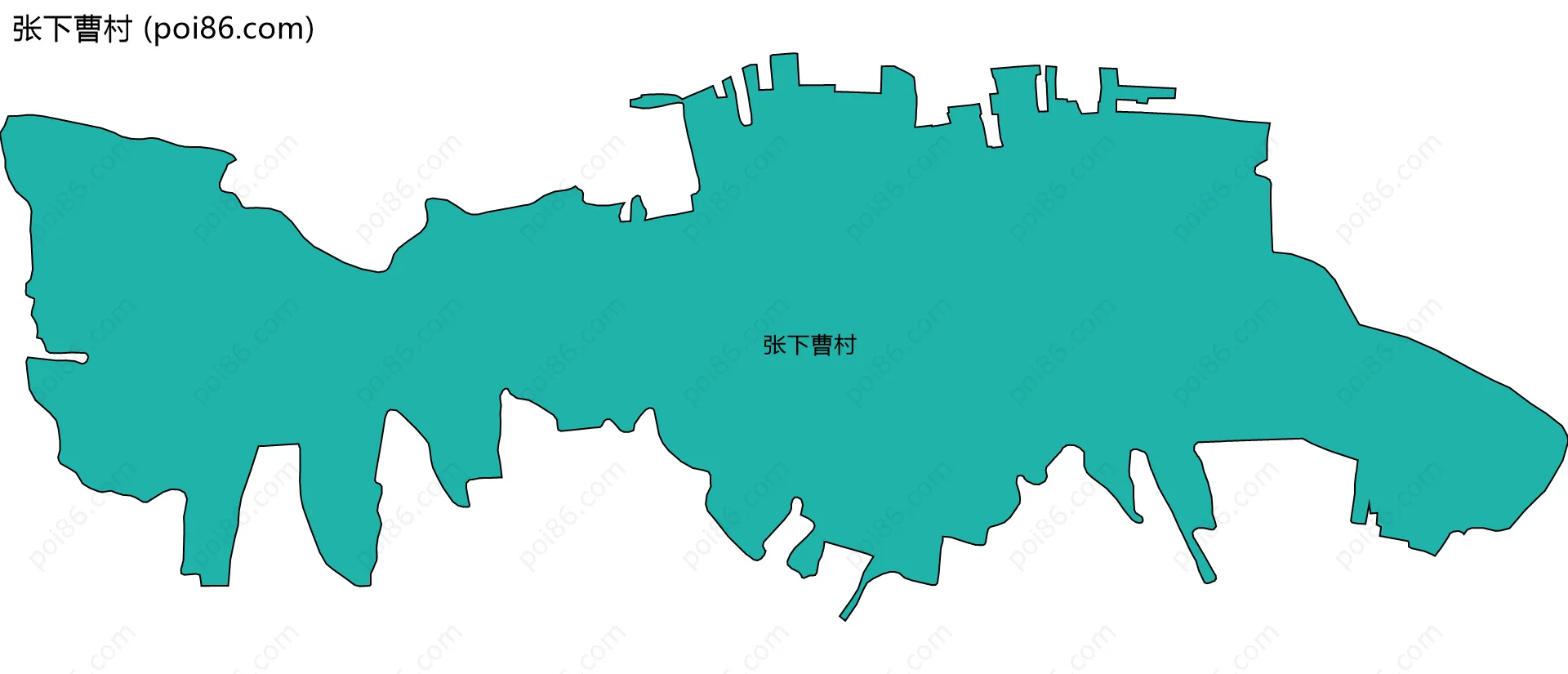 张下曹村边界地图