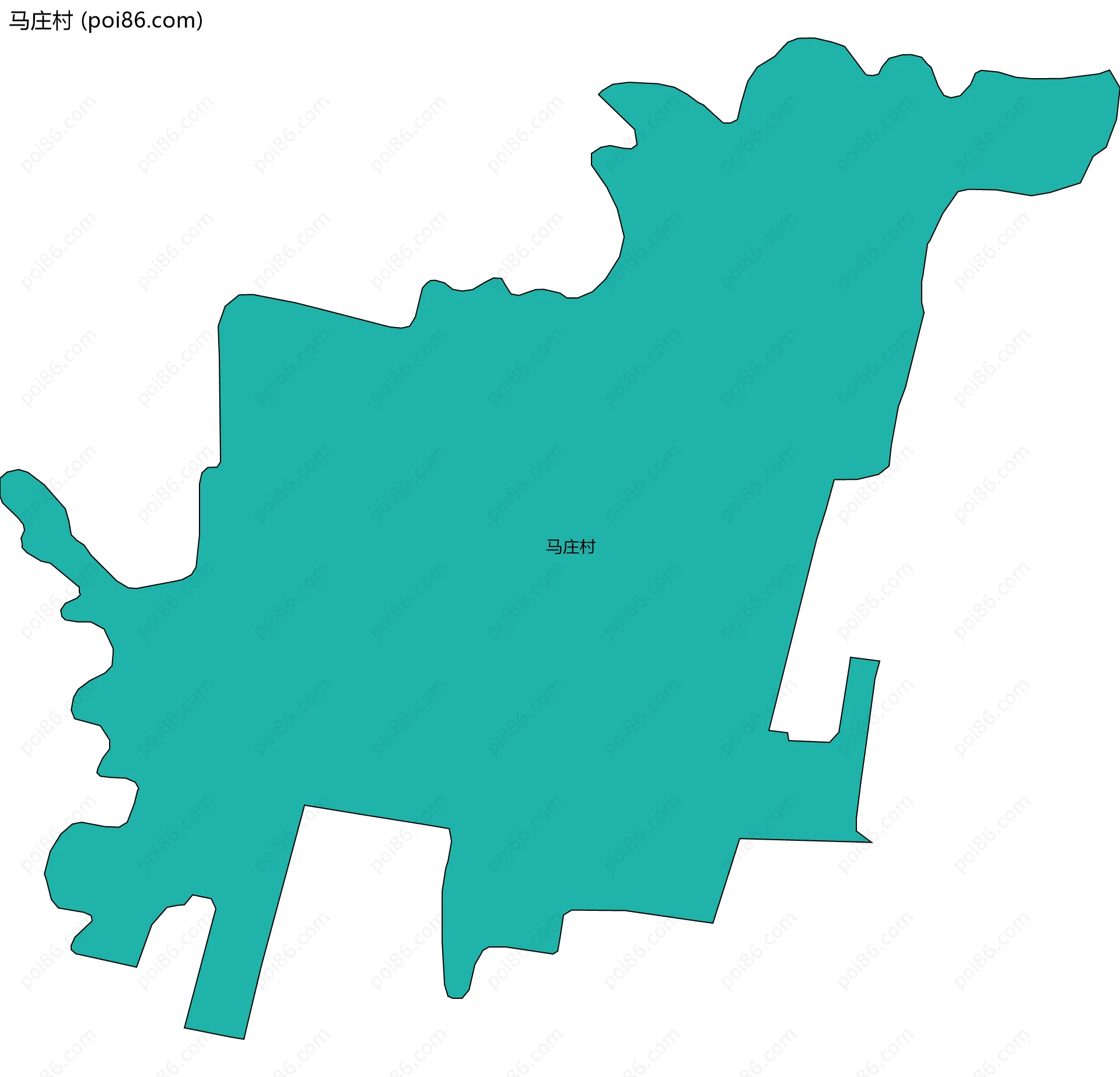 马庄村边界地图