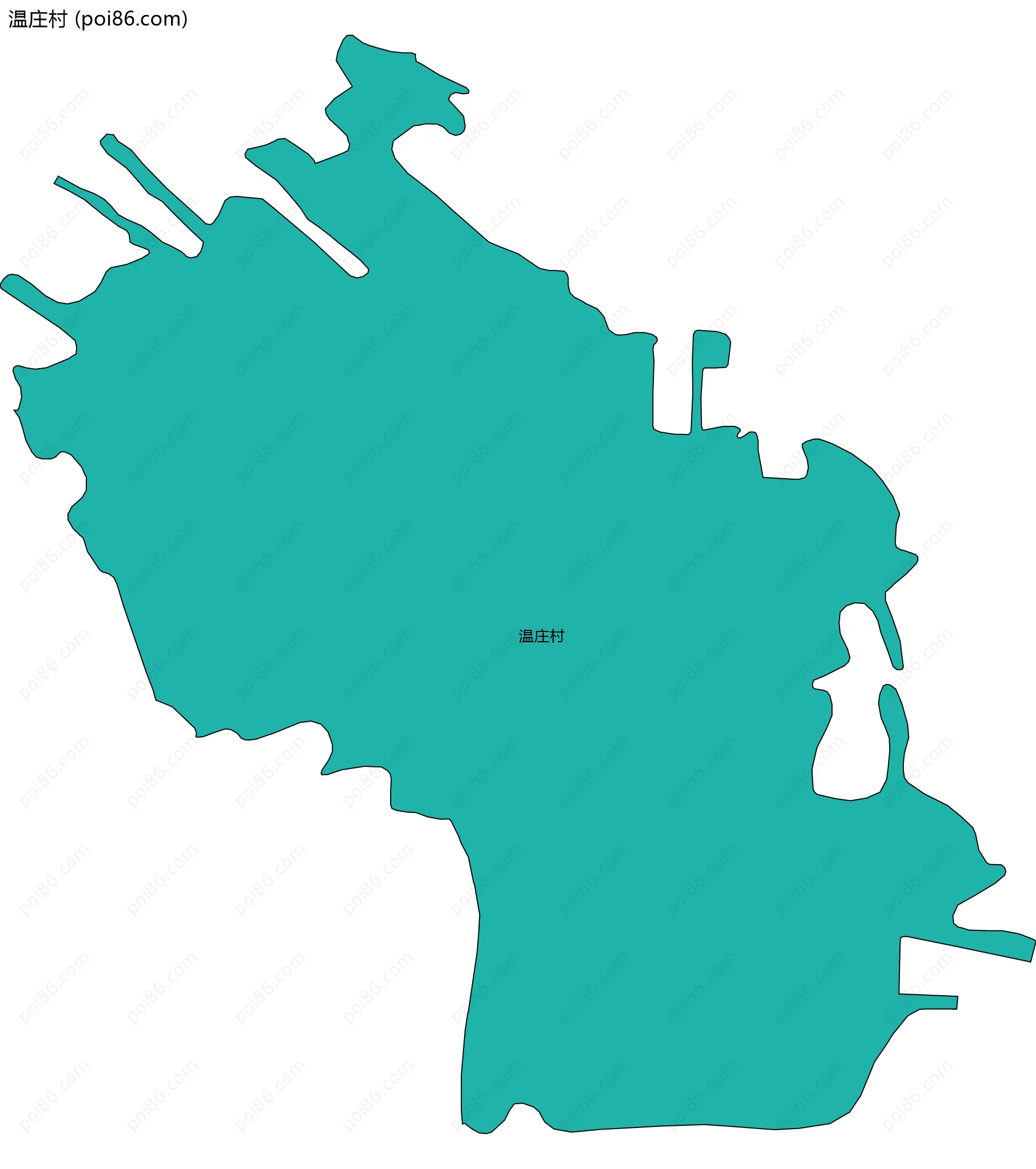 温庄村边界地图