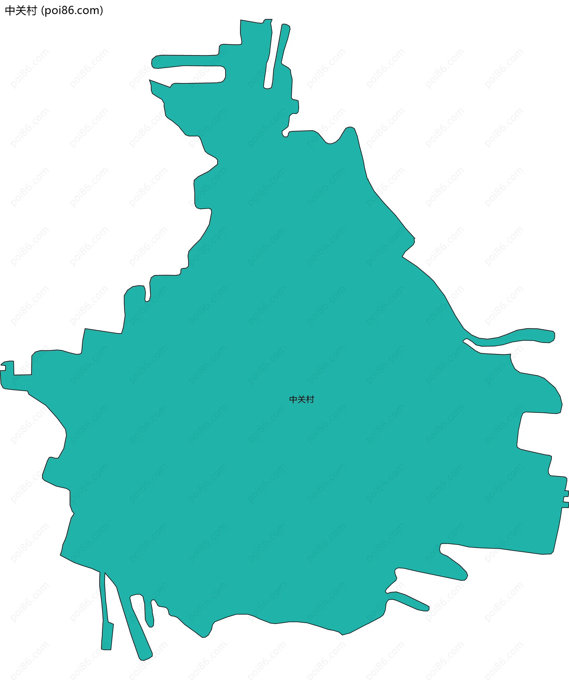 中关村边界地图