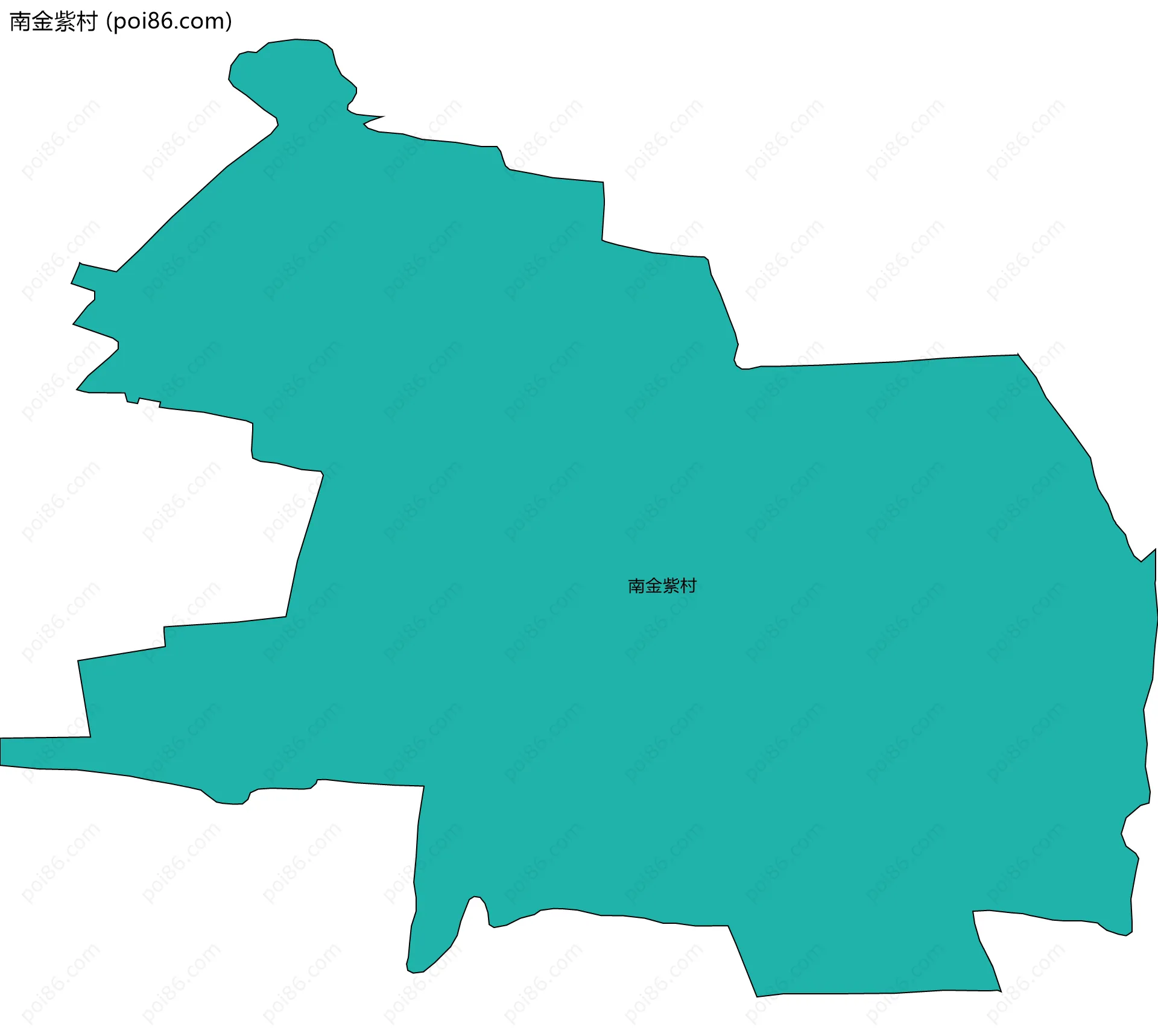 南金紫村边界地图