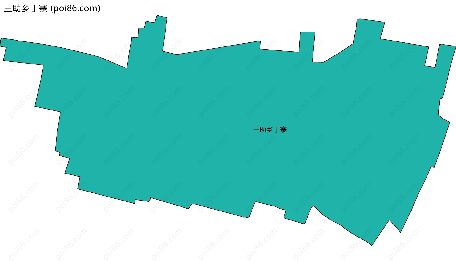 王助乡丁寨边界地图