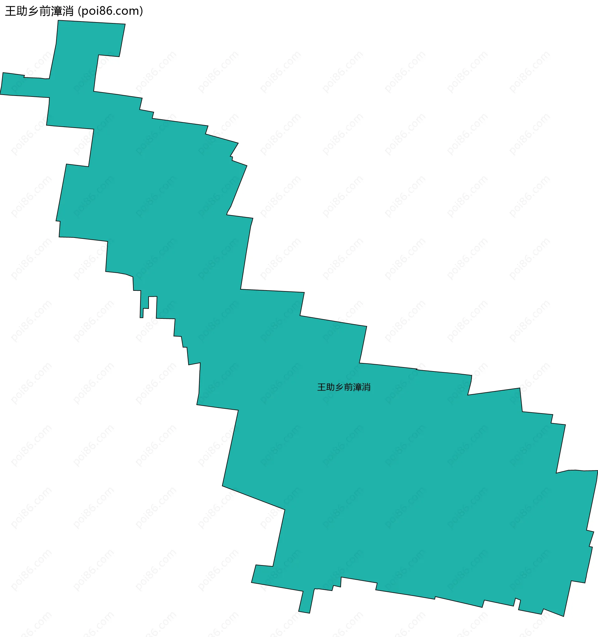 王助乡前漳消边界地图