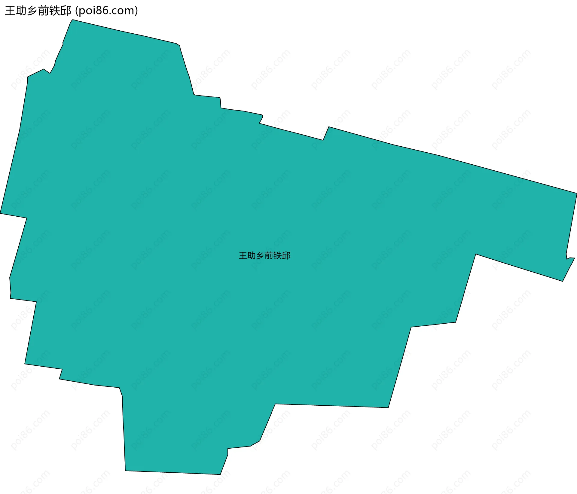 王助乡前铁邱边界地图