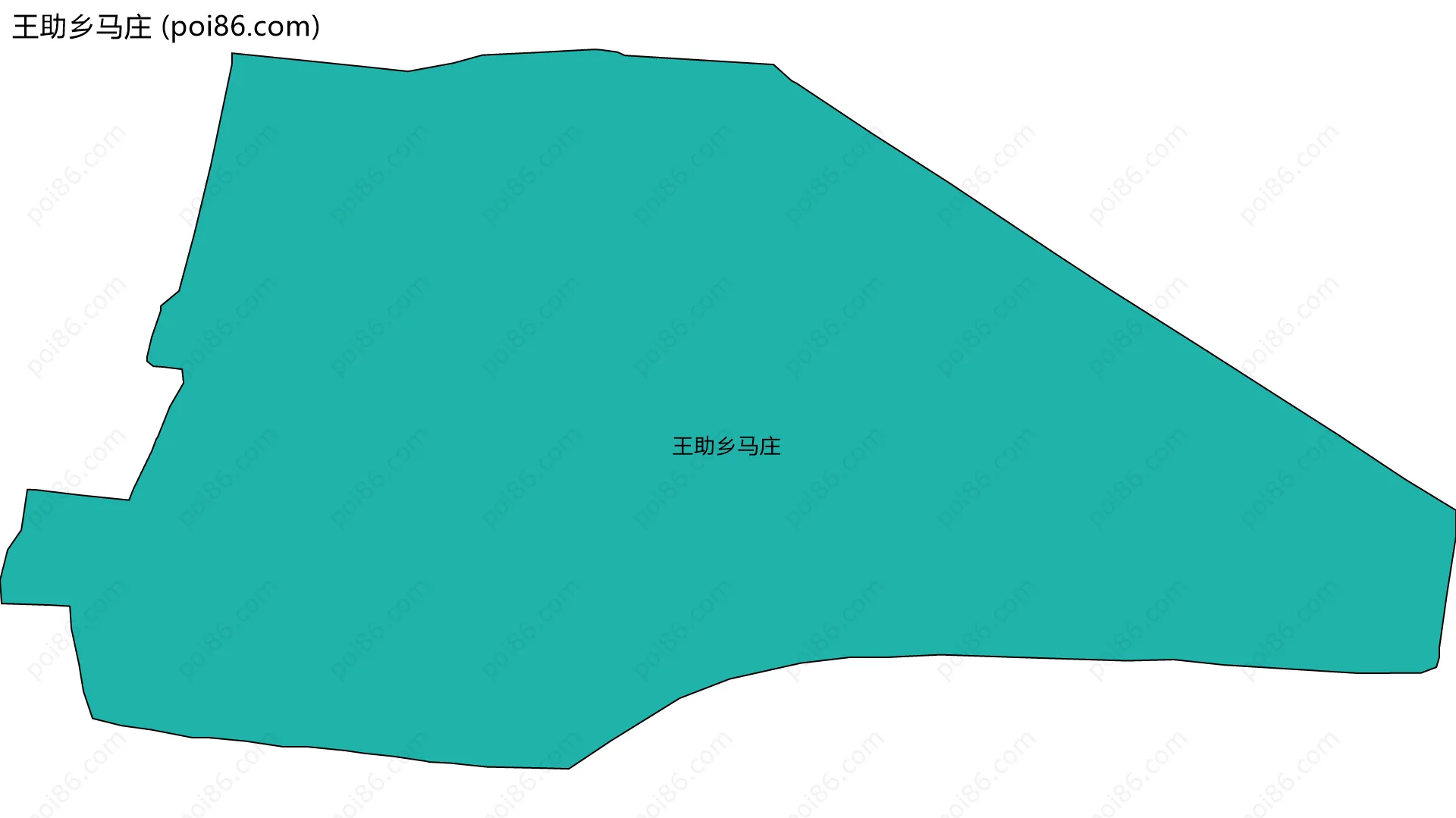 王助乡马庄边界地图
