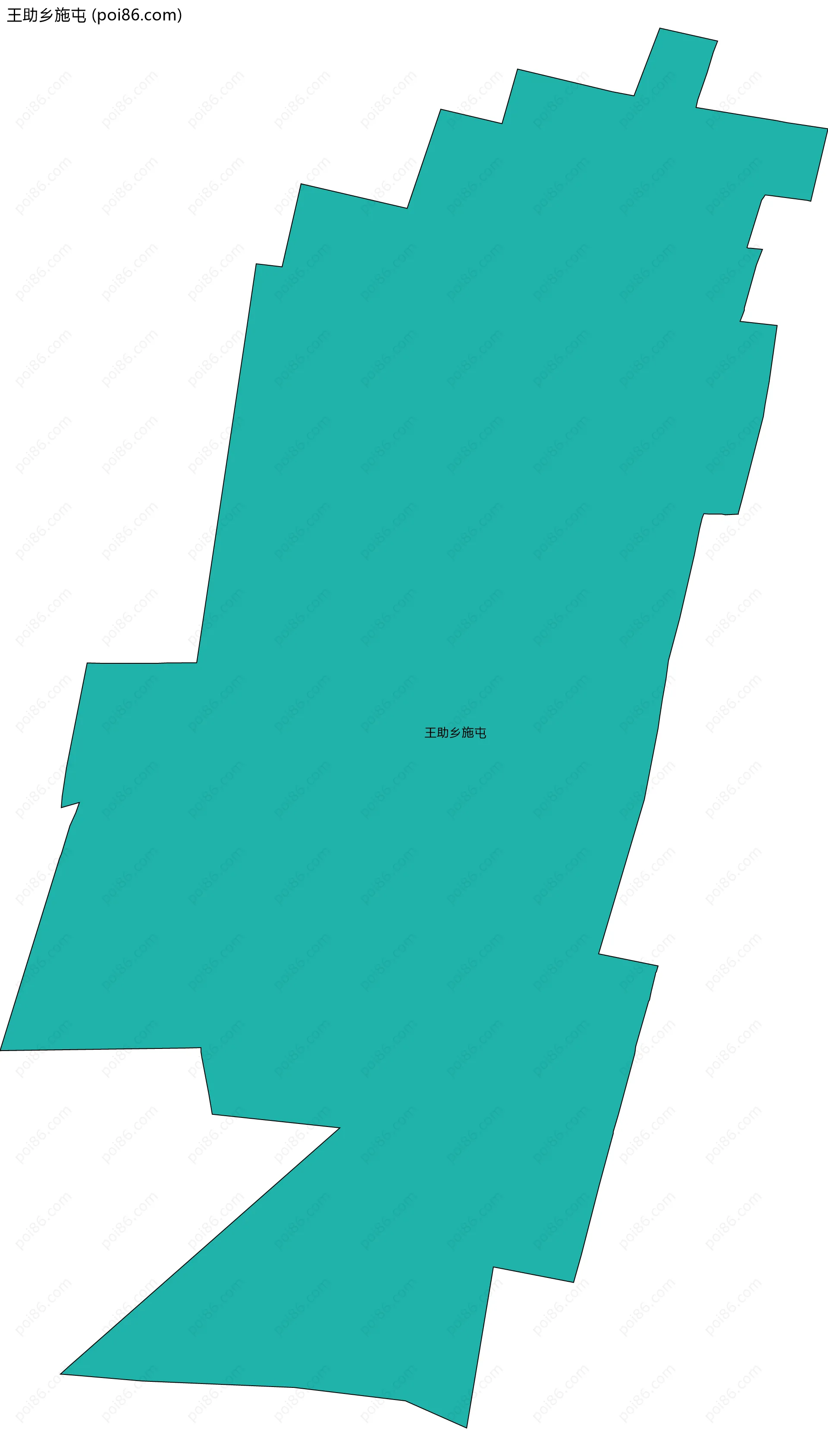 王助乡施屯边界地图