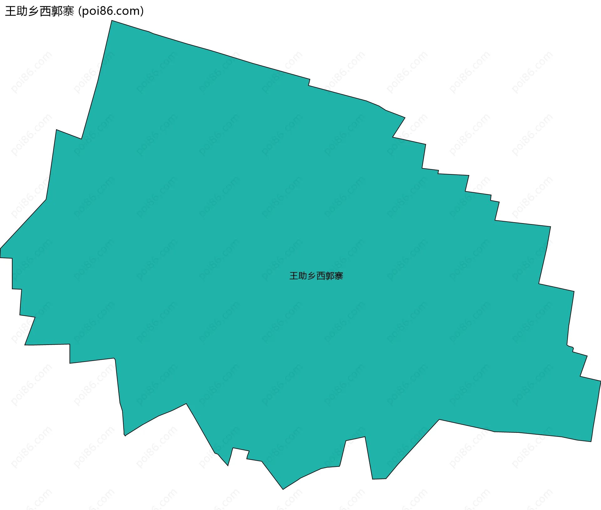 王助乡西郭寨边界地图