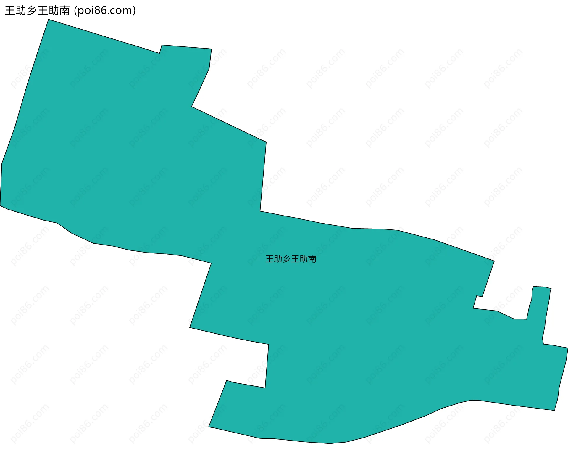 王助乡王助南边界地图