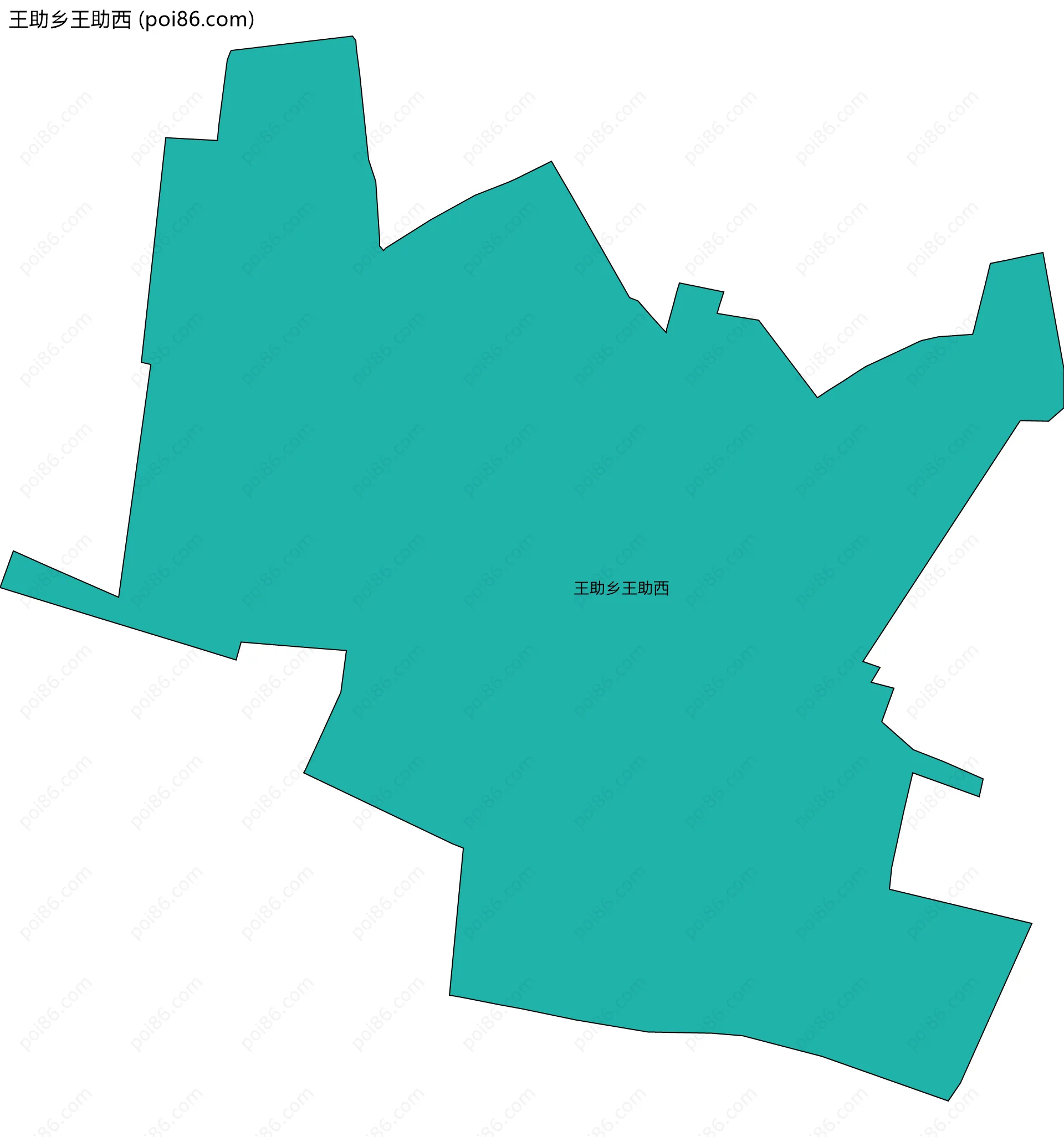 王助乡王助西边界地图