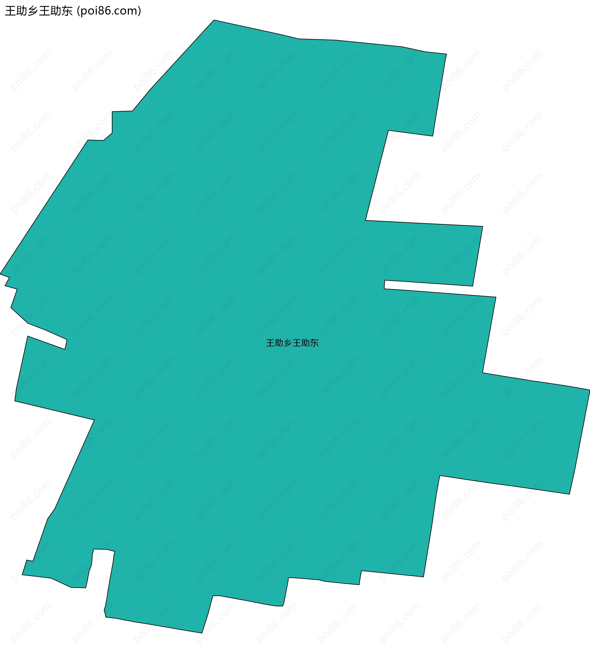 王助乡王助东边界地图