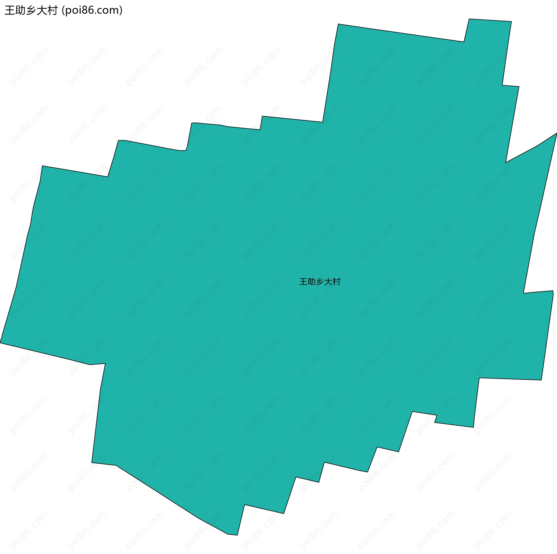 王助乡大村边界地图