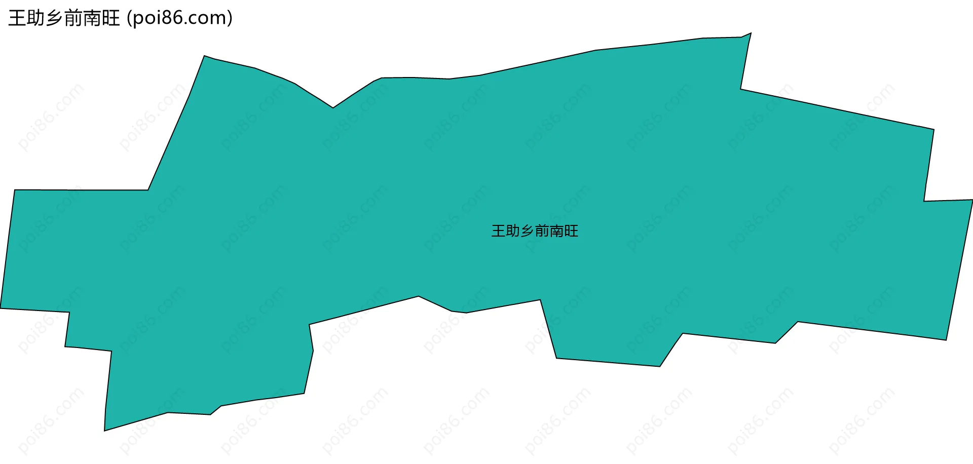 王助乡前南旺边界地图