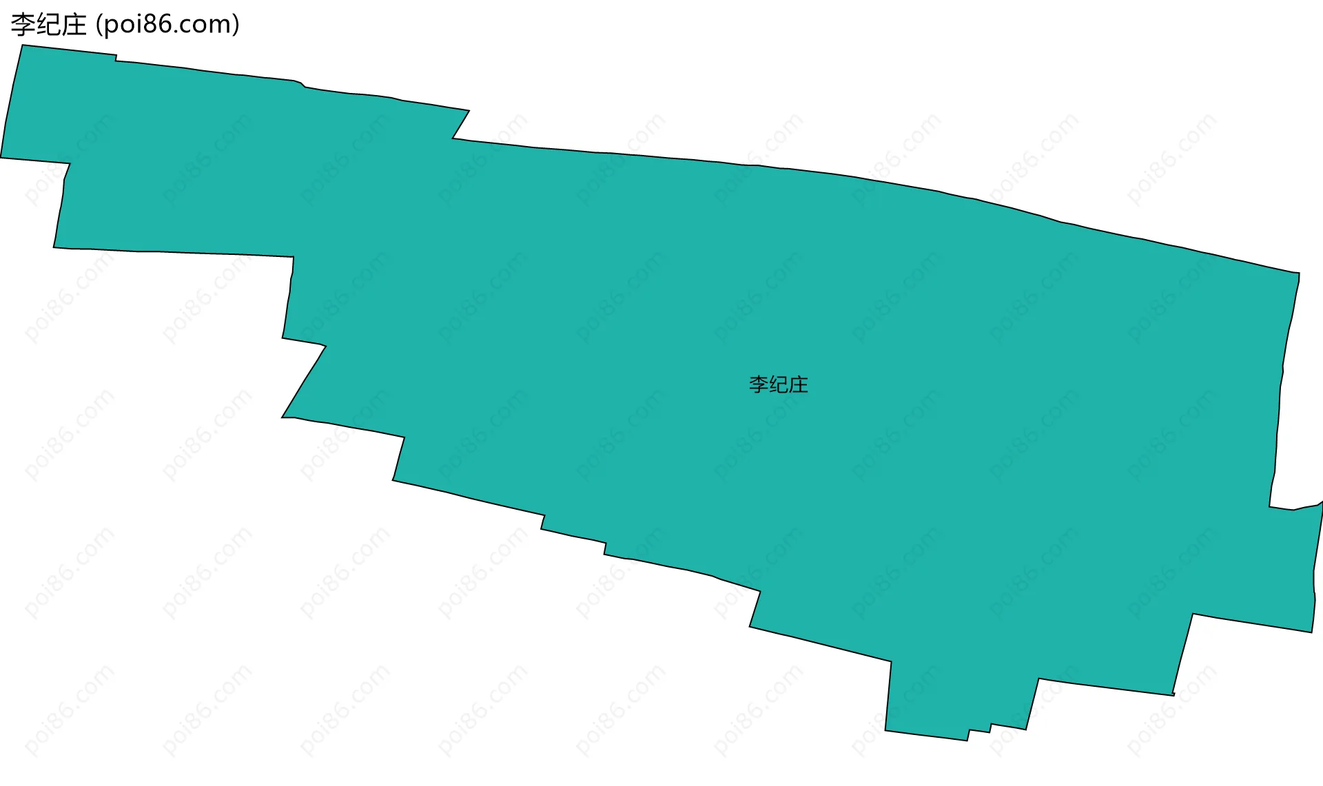 李纪庄边界地图