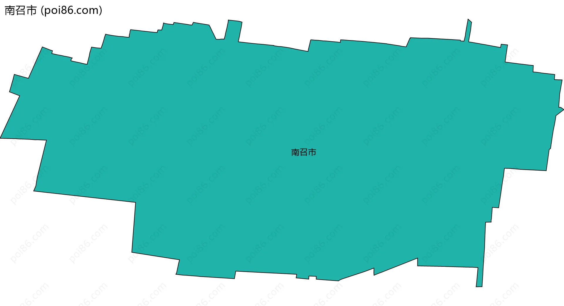 南召市边界地图