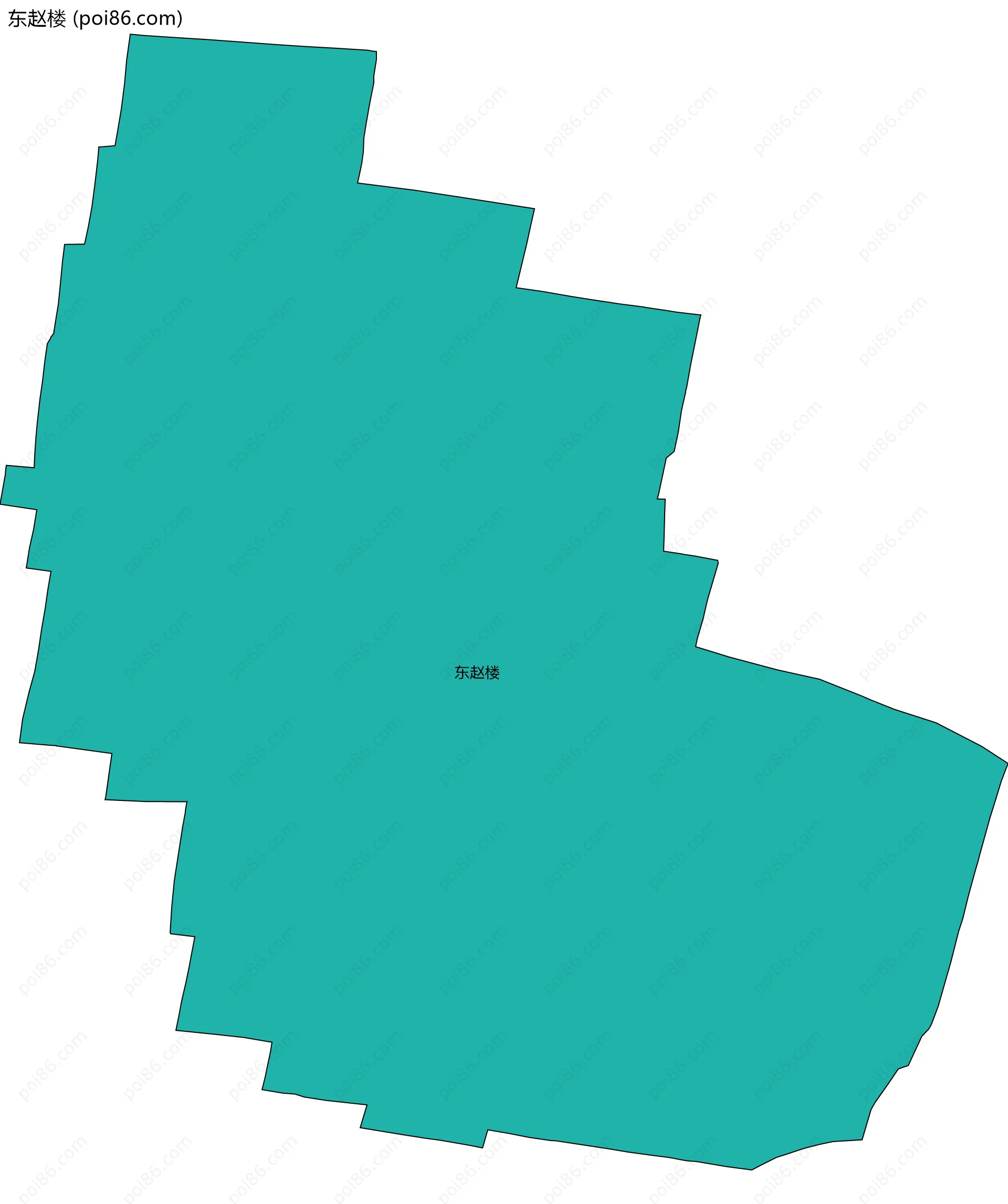 东赵楼边界地图