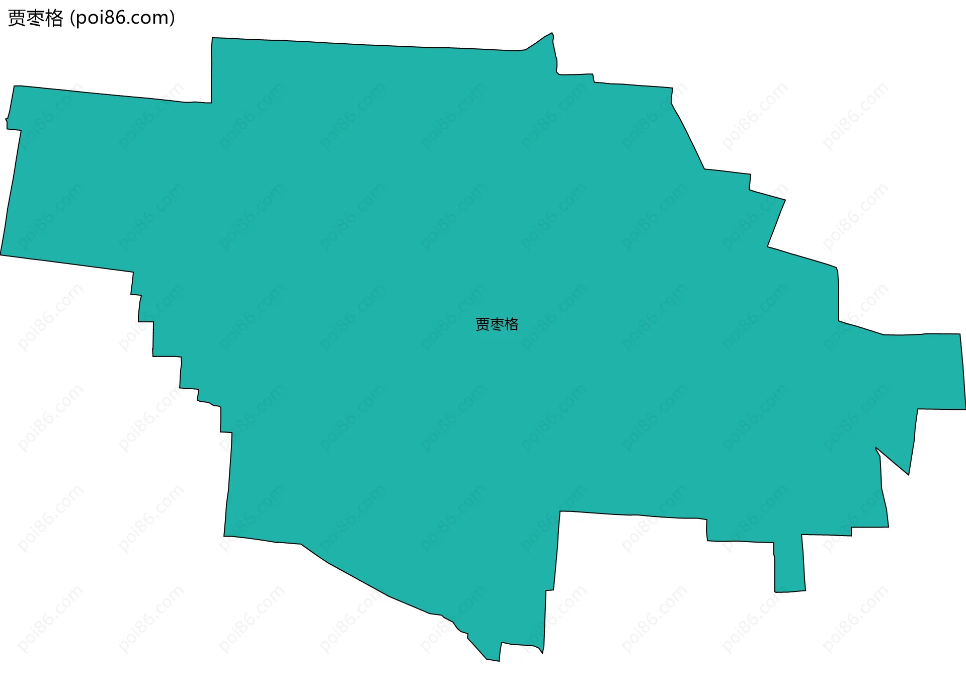 贾枣格边界地图