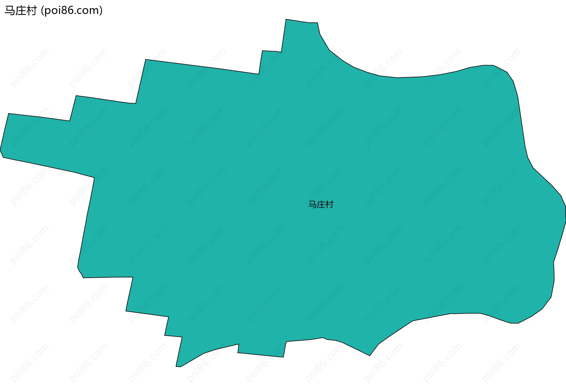 马庄村边界地图