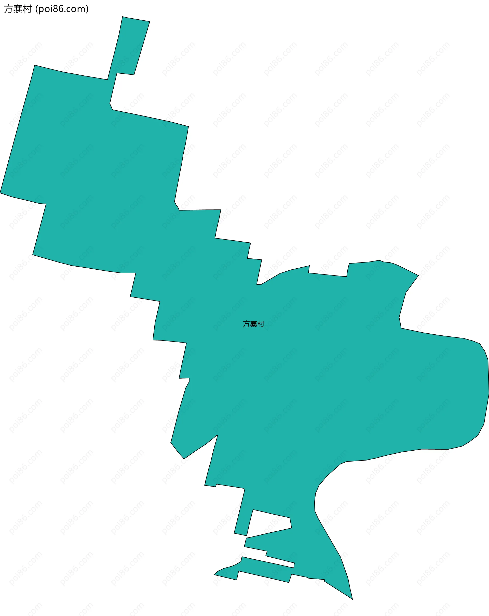 方寨村边界地图