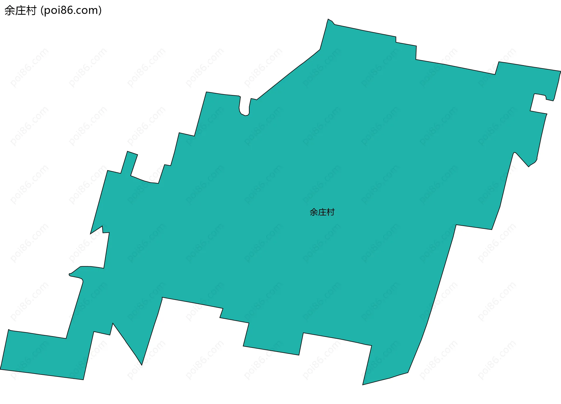余庄村边界地图