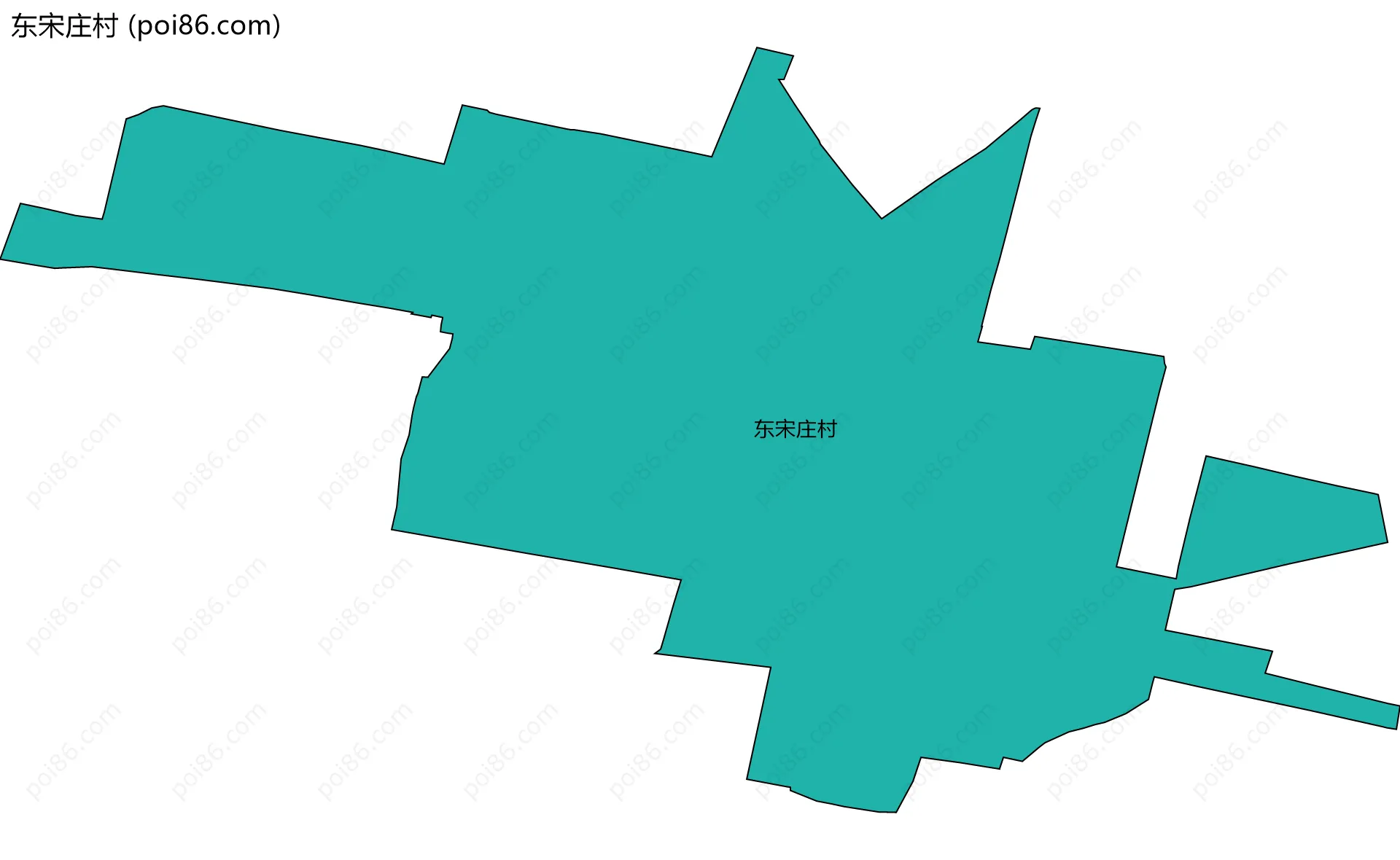 东宋庄村边界地图
