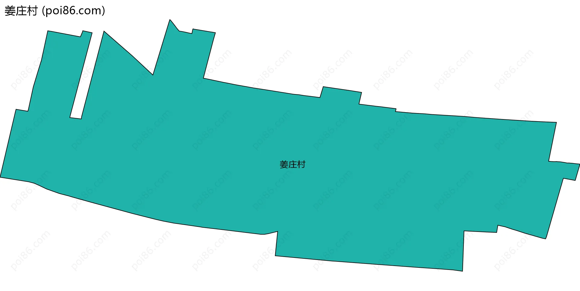 姜庄村边界地图