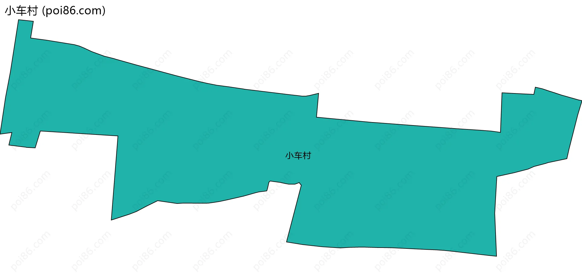 小车村边界地图
