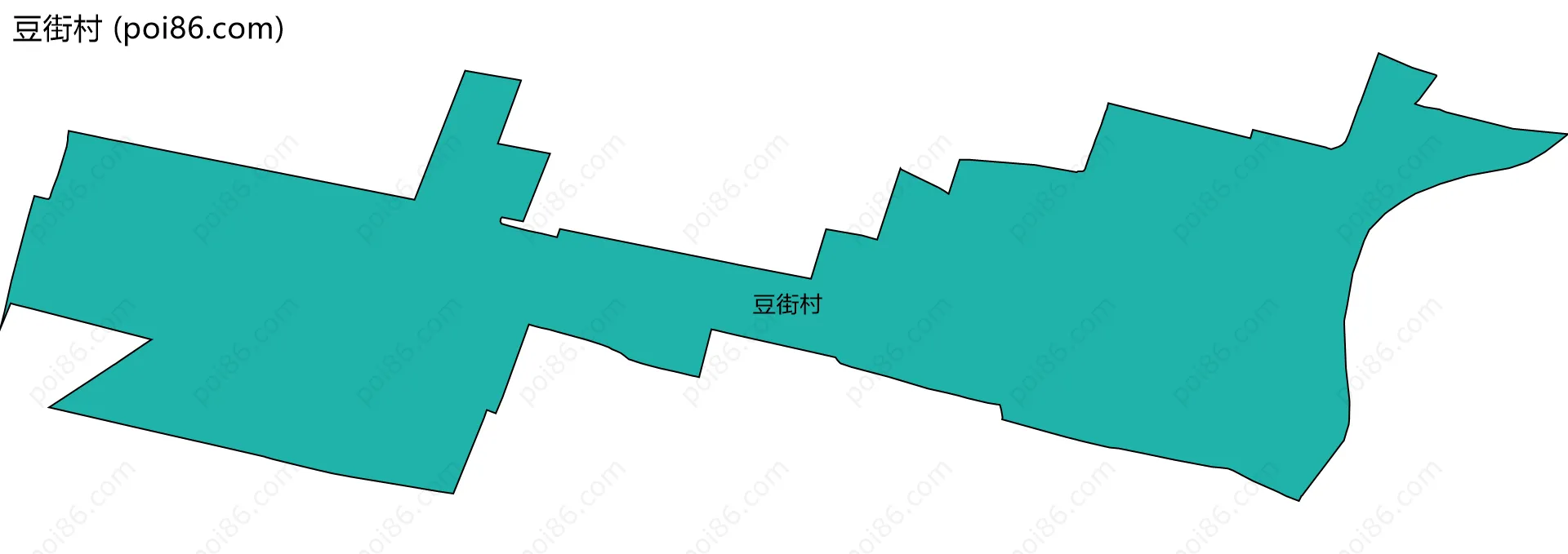 豆街村边界地图