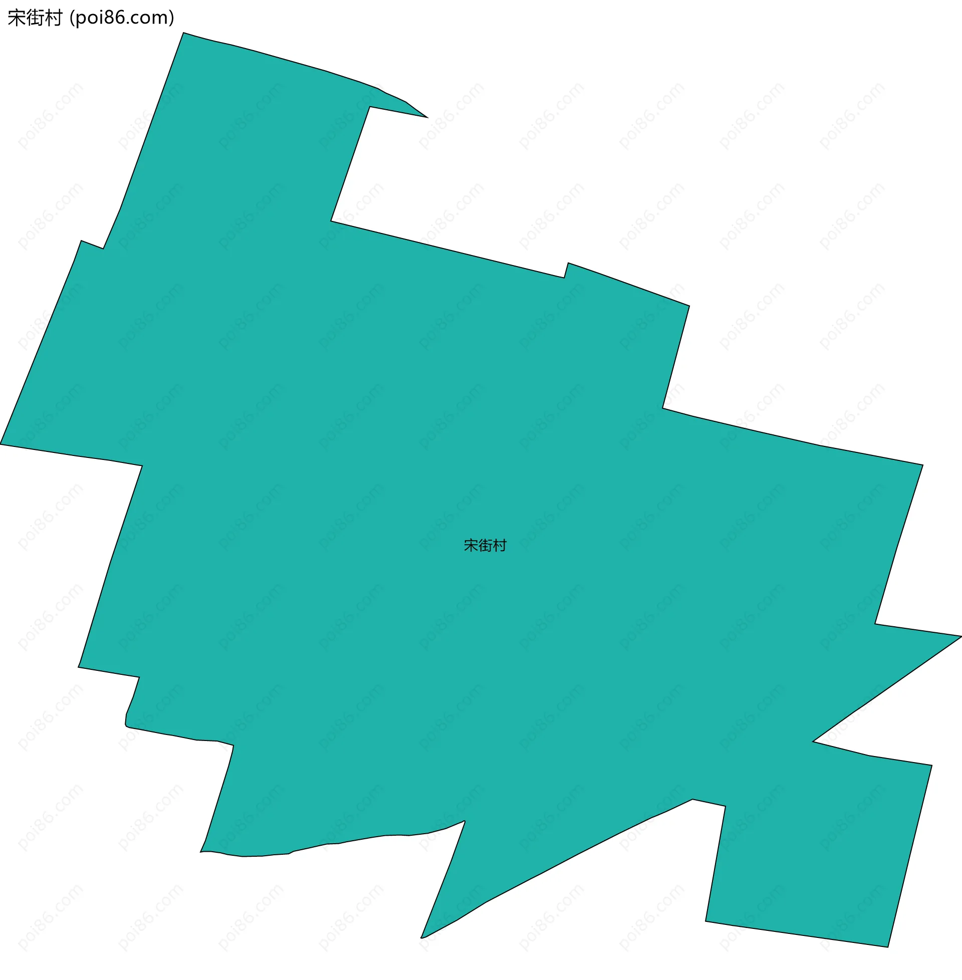 宋街村边界地图