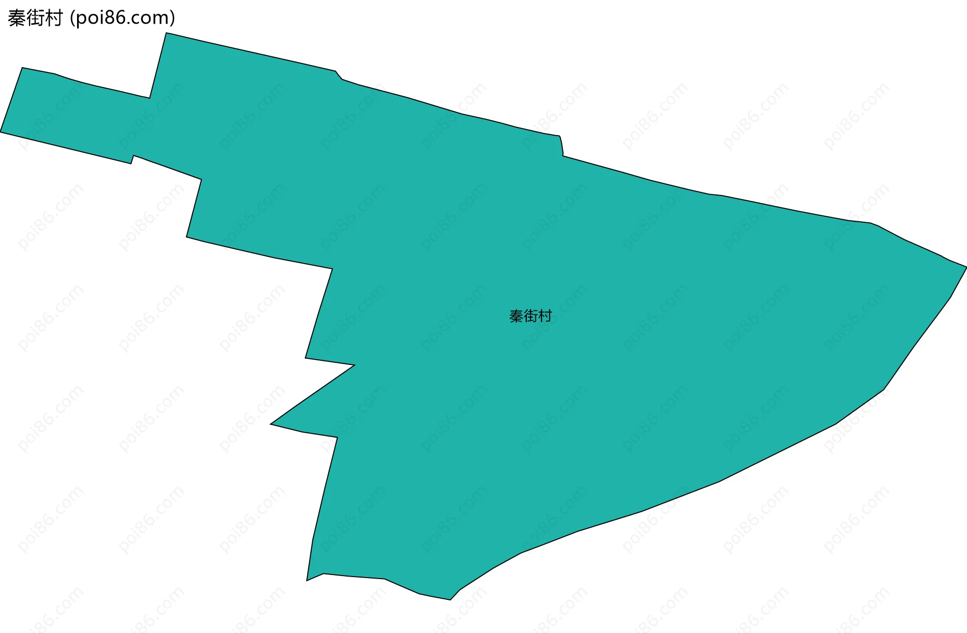 秦街村边界地图