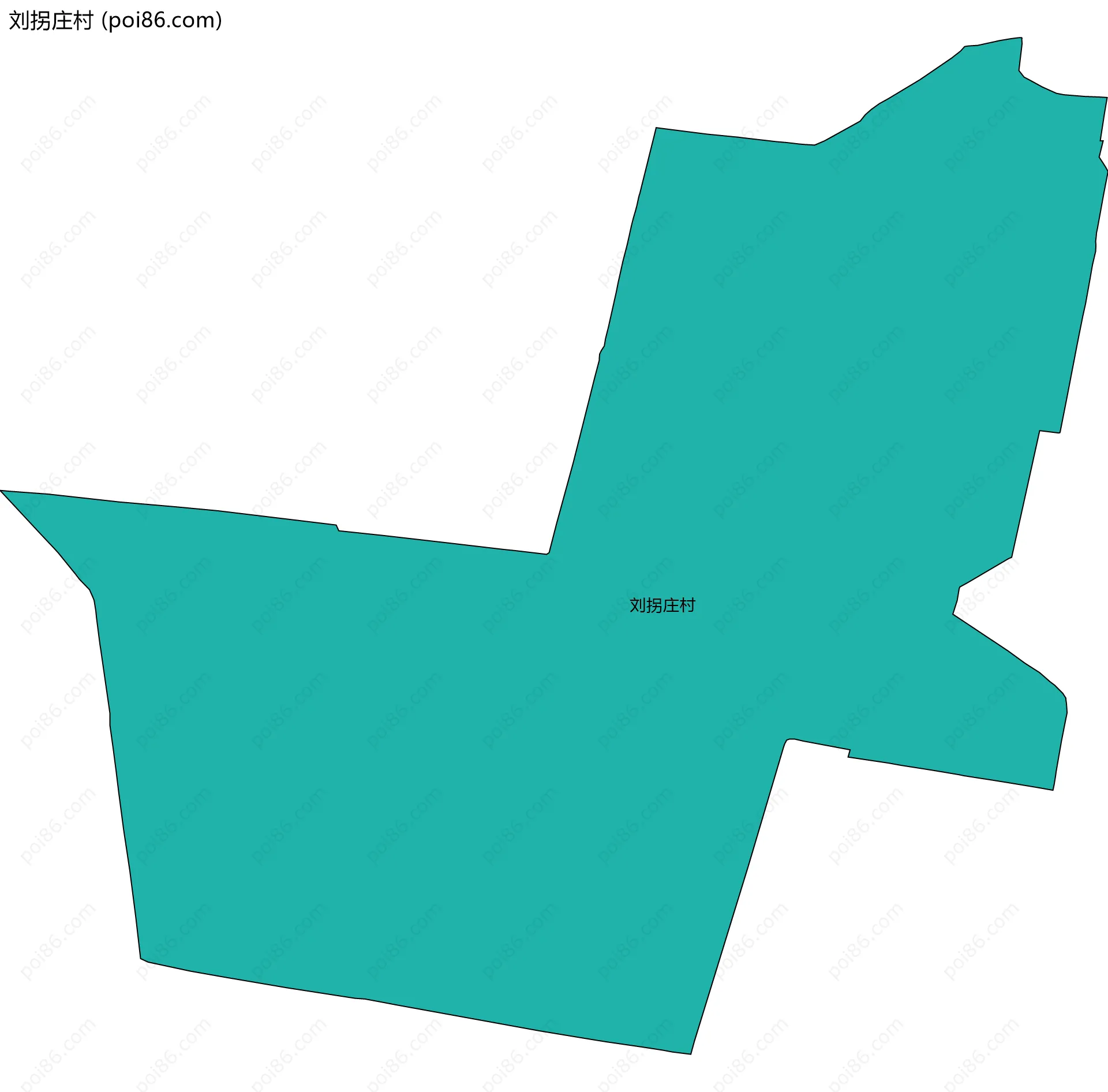 刘拐庄村边界地图