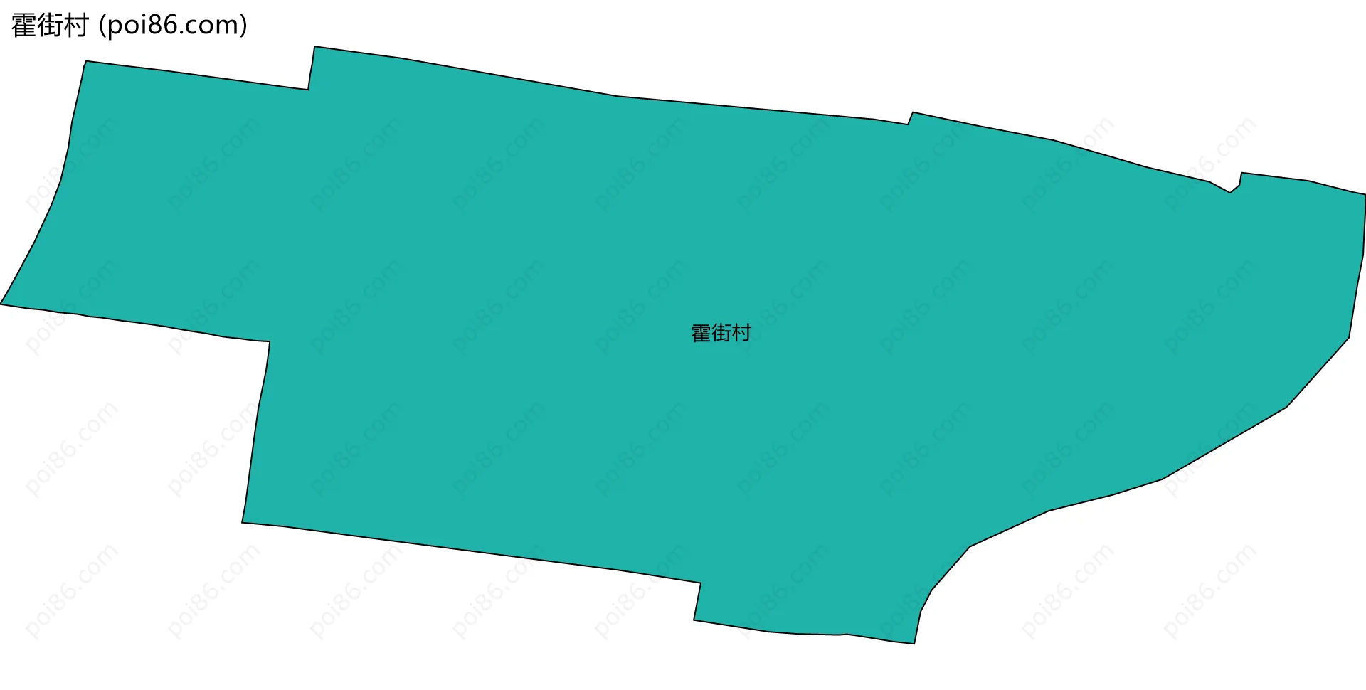 霍街村边界地图