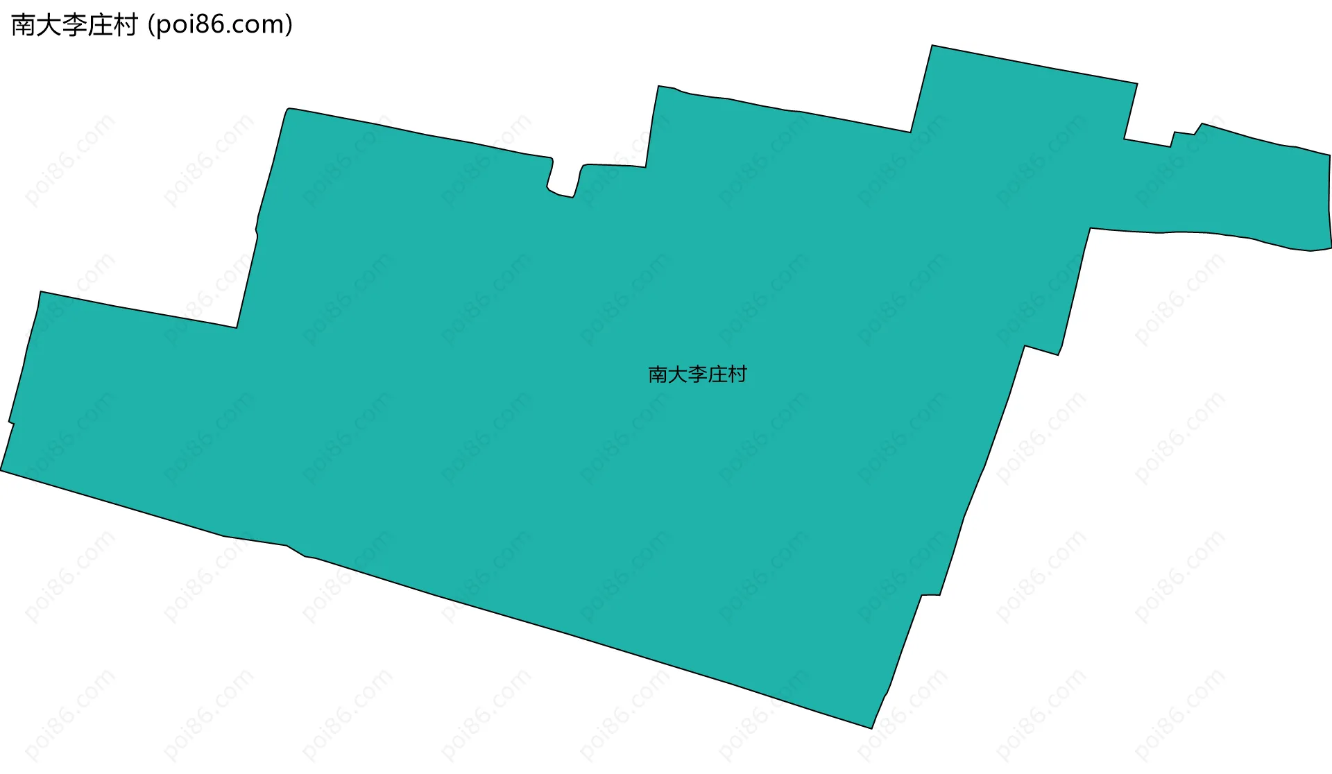 南大李庄村边界地图