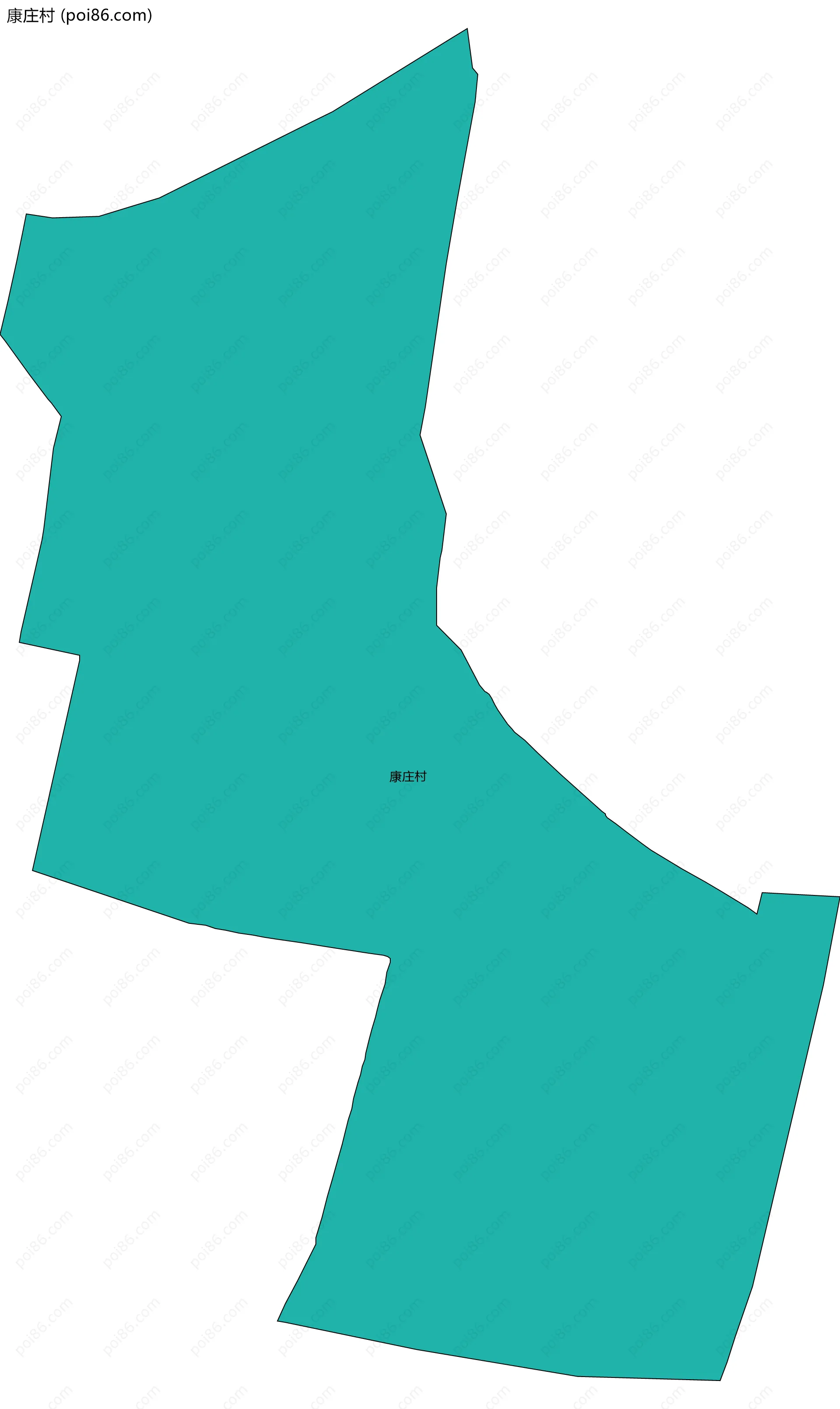 康庄村边界地图