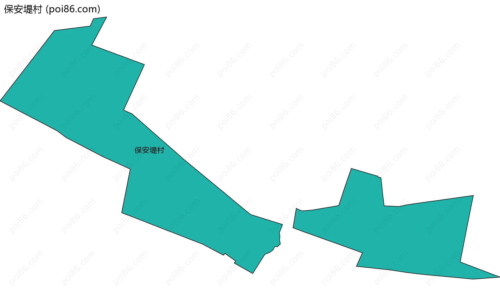 保安堤村边界地图