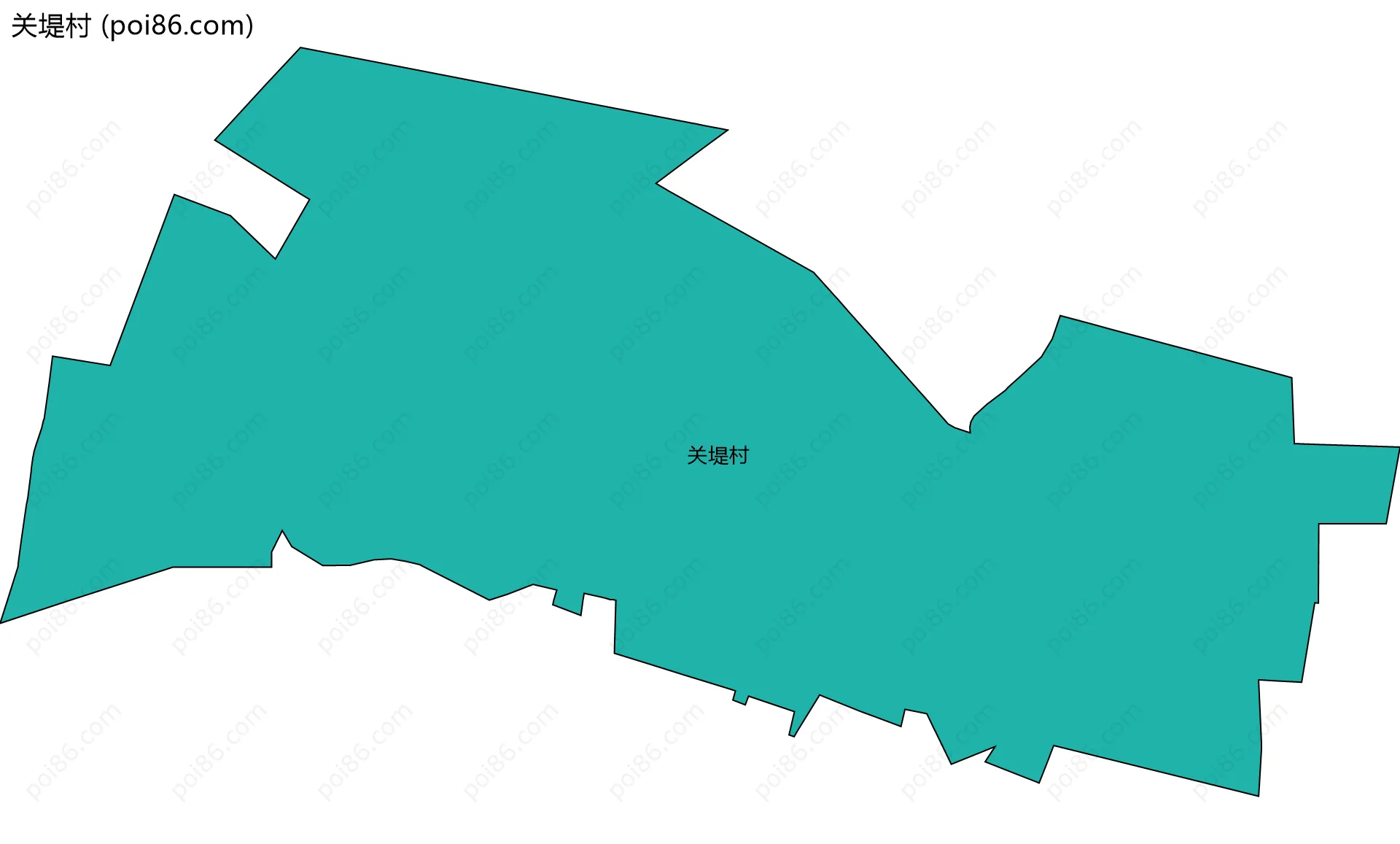 关堤村边界地图