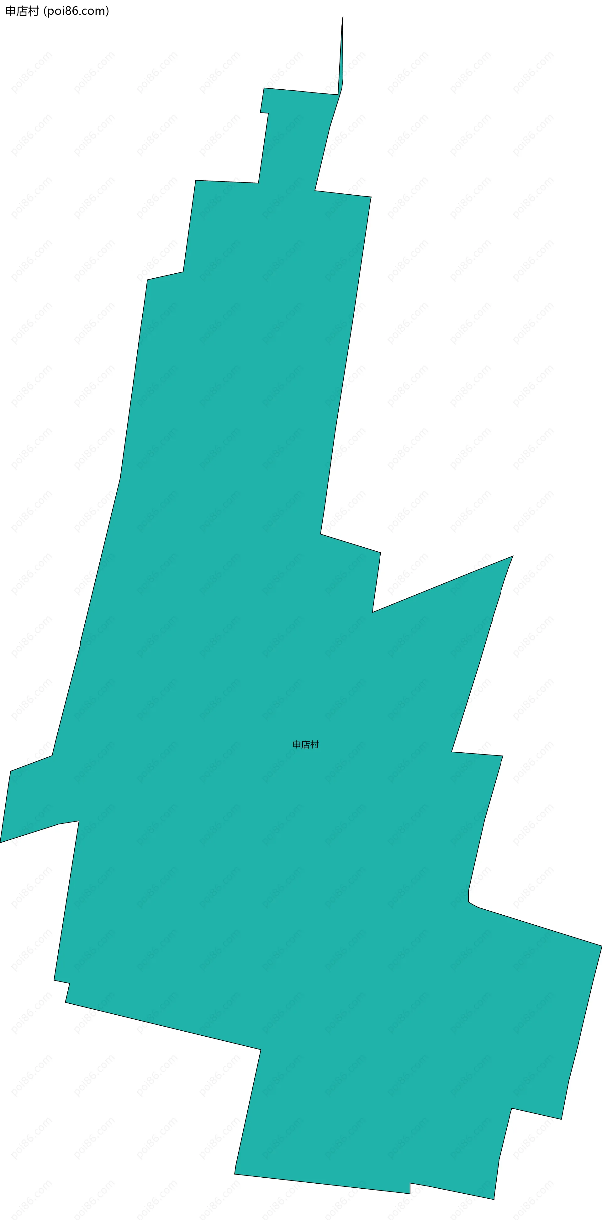 申店村边界地图